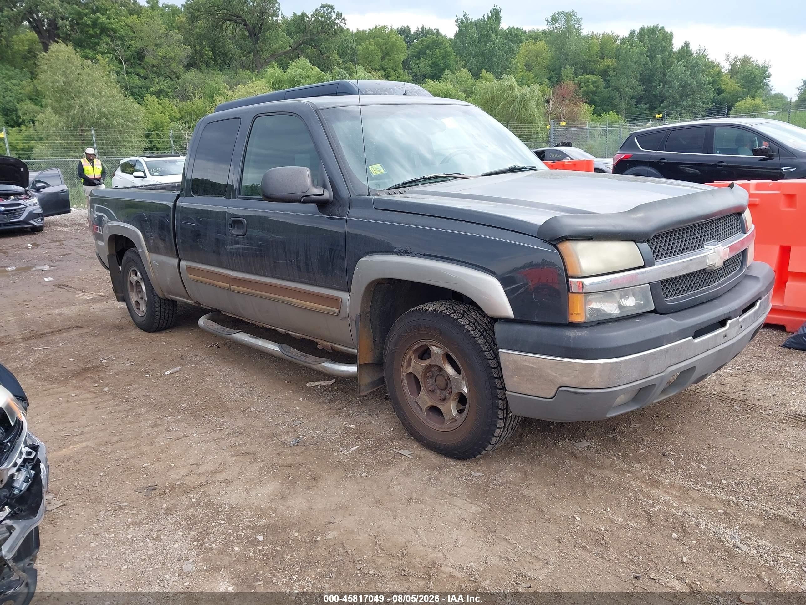 2003 Chevrolet Silverado 1500 Ls Gray vin: 2GCEK19T431298855