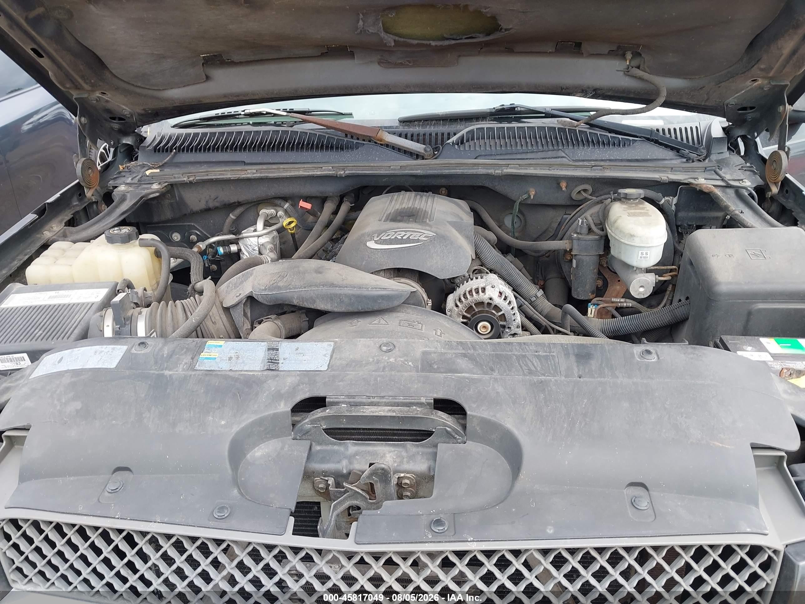 2003 Chevrolet Silverado 1500 Ls Gray vin: 2GCEK19T431298855