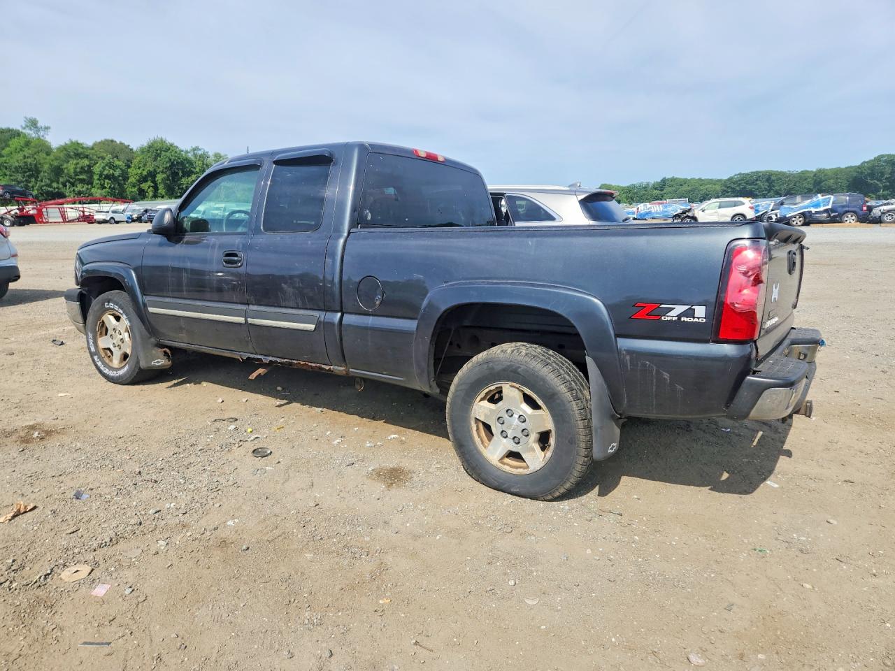 2004 Chevrolet Silverado K1500 Blue vin: 2GCEK19T441129534