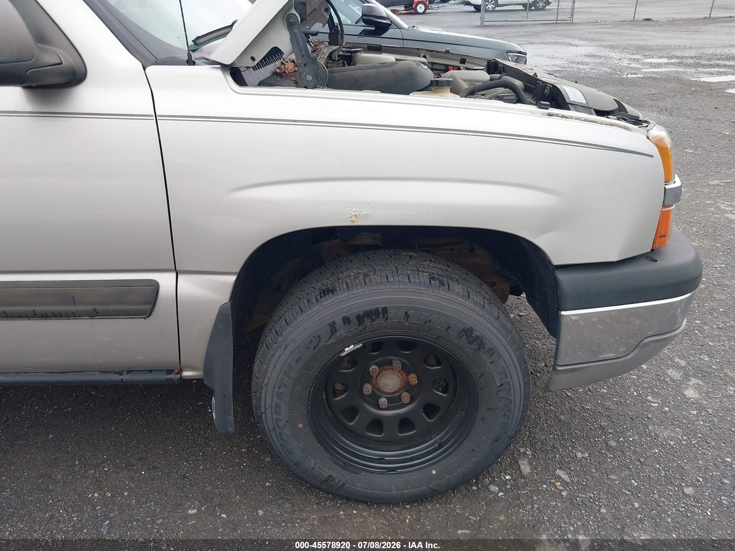 2004 Chevrolet Silverado 1500 Ls Серый vin: 2GCEK19T441137827