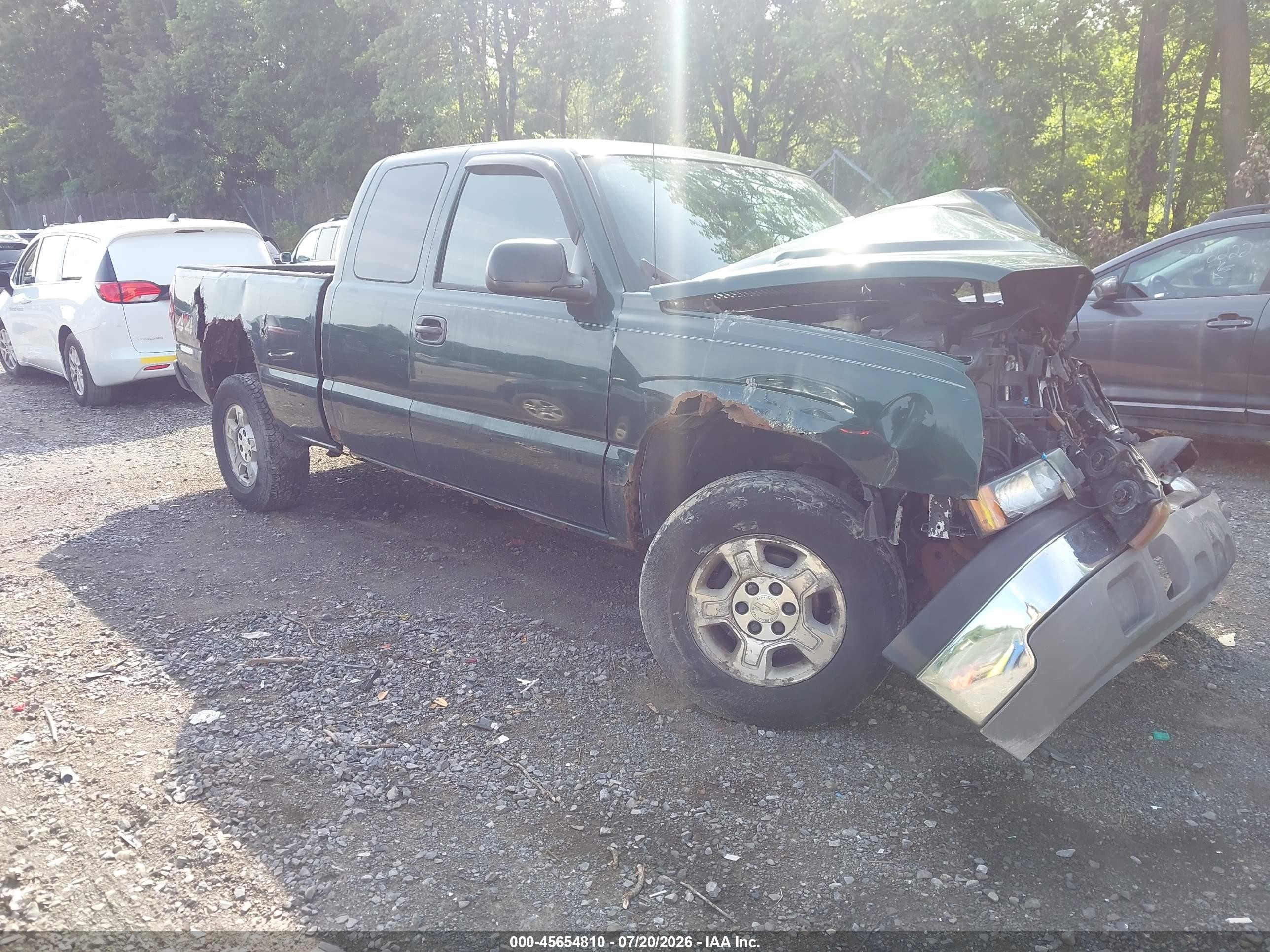 2004 Chevrolet Silverado 1500 Work Truck Green vin: 2GCEK19T441251455