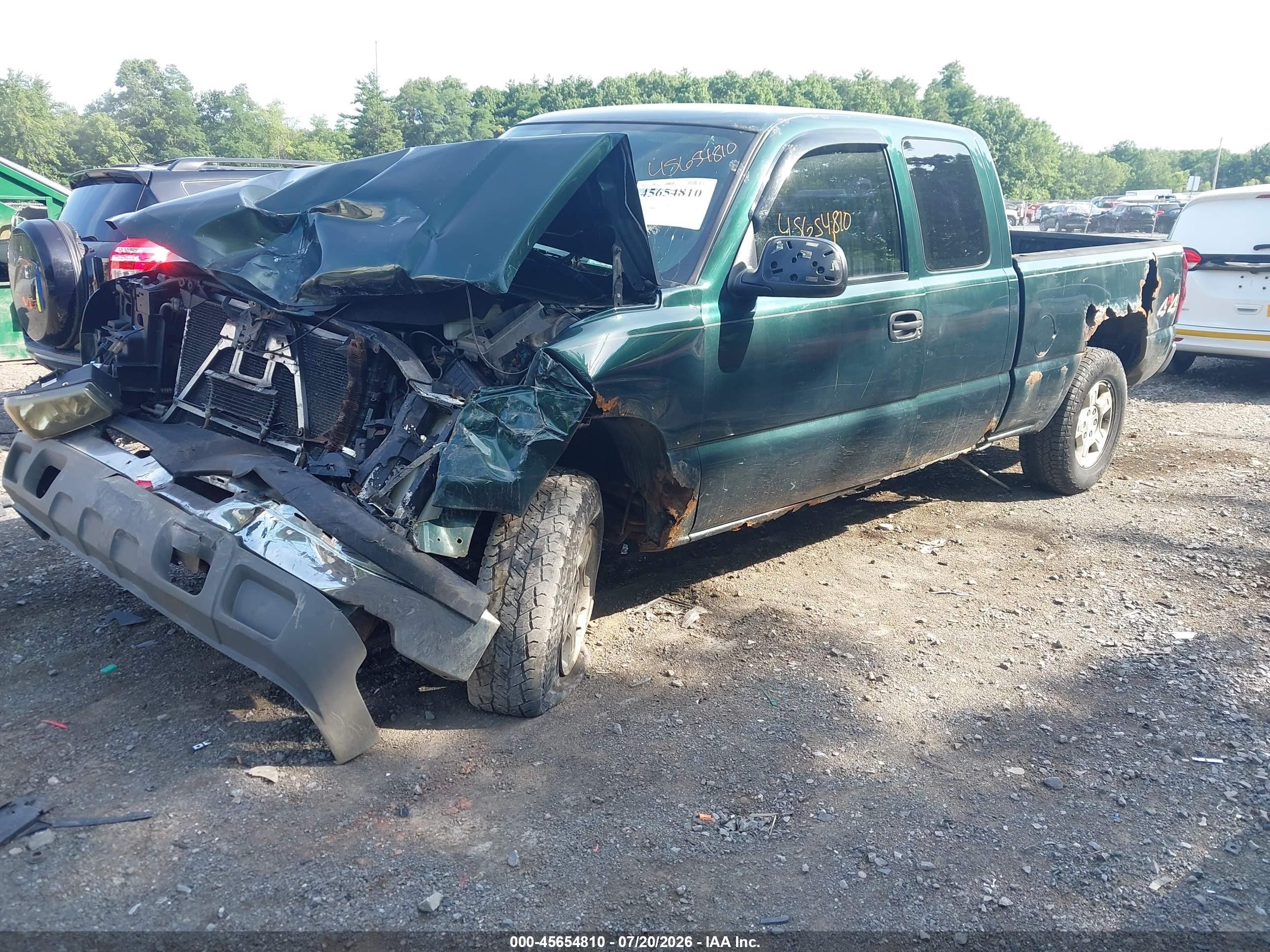 2004 Chevrolet Silverado 1500 Work Truck Green vin: 2GCEK19T441251455