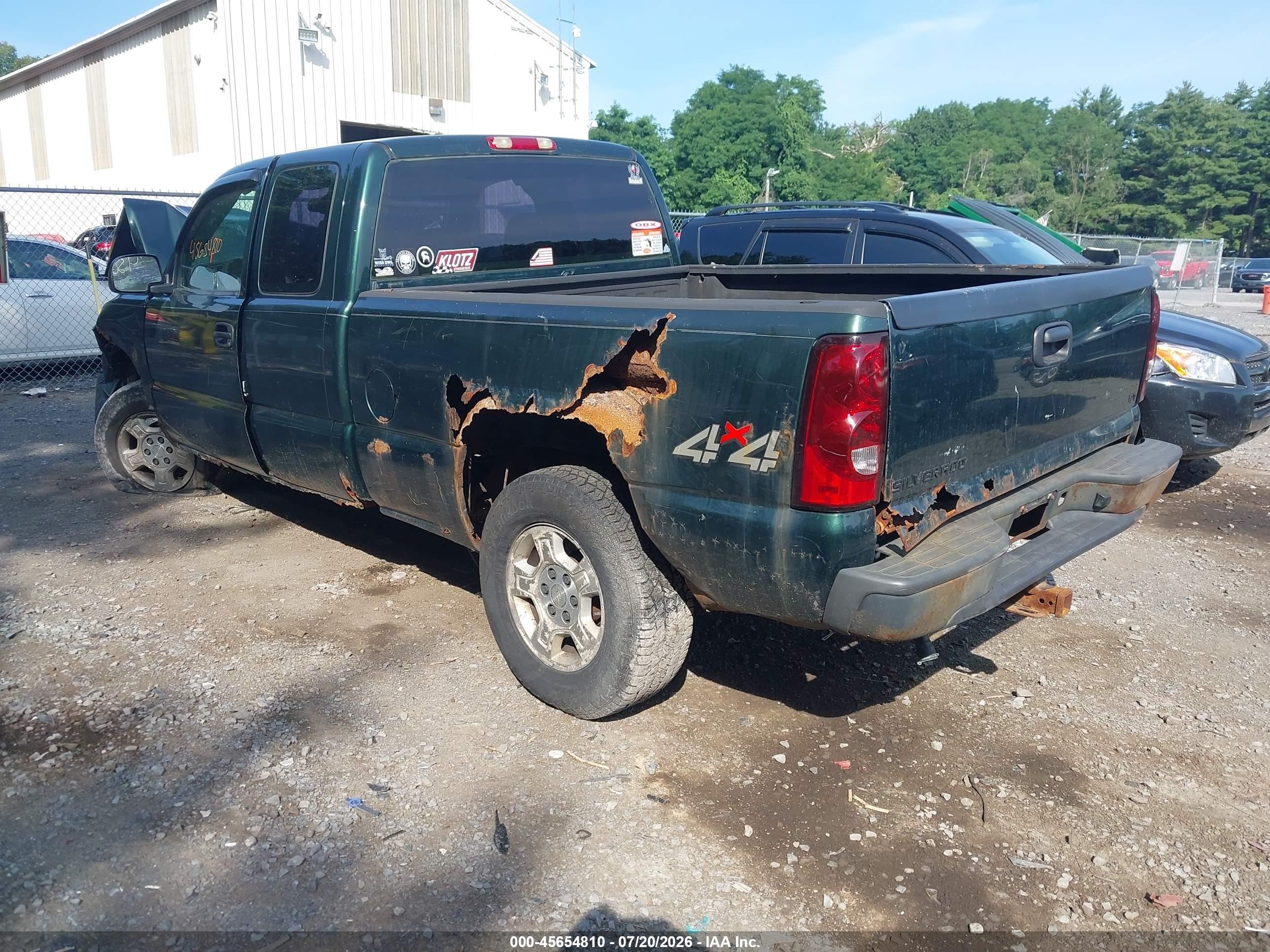 2004 Chevrolet Silverado 1500 Work Truck Green vin: 2GCEK19T441251455