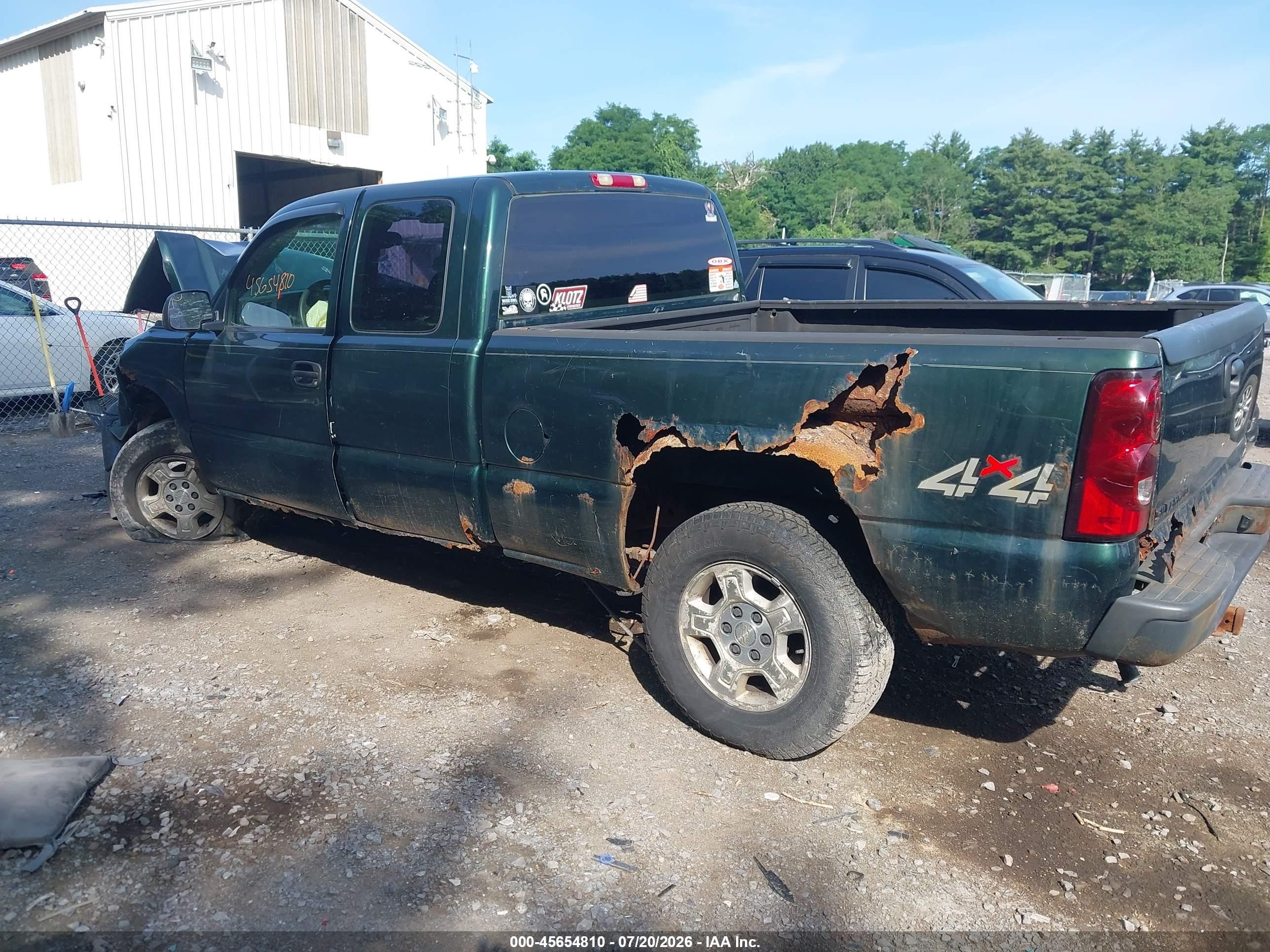2004 Chevrolet Silverado 1500 Work Truck Green vin: 2GCEK19T441251455