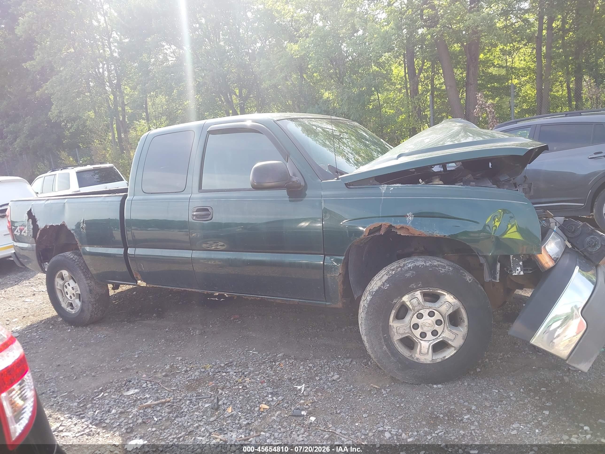 2004 Chevrolet Silverado 1500 Work Truck Green vin: 2GCEK19T441251455