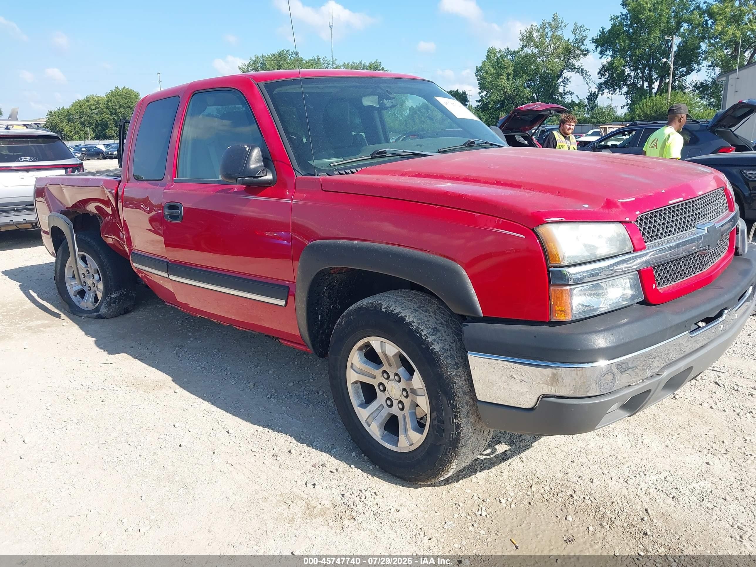 2004 Chevrolet Silverado 1500 Z71 Red vin: 2GCEK19T441281863