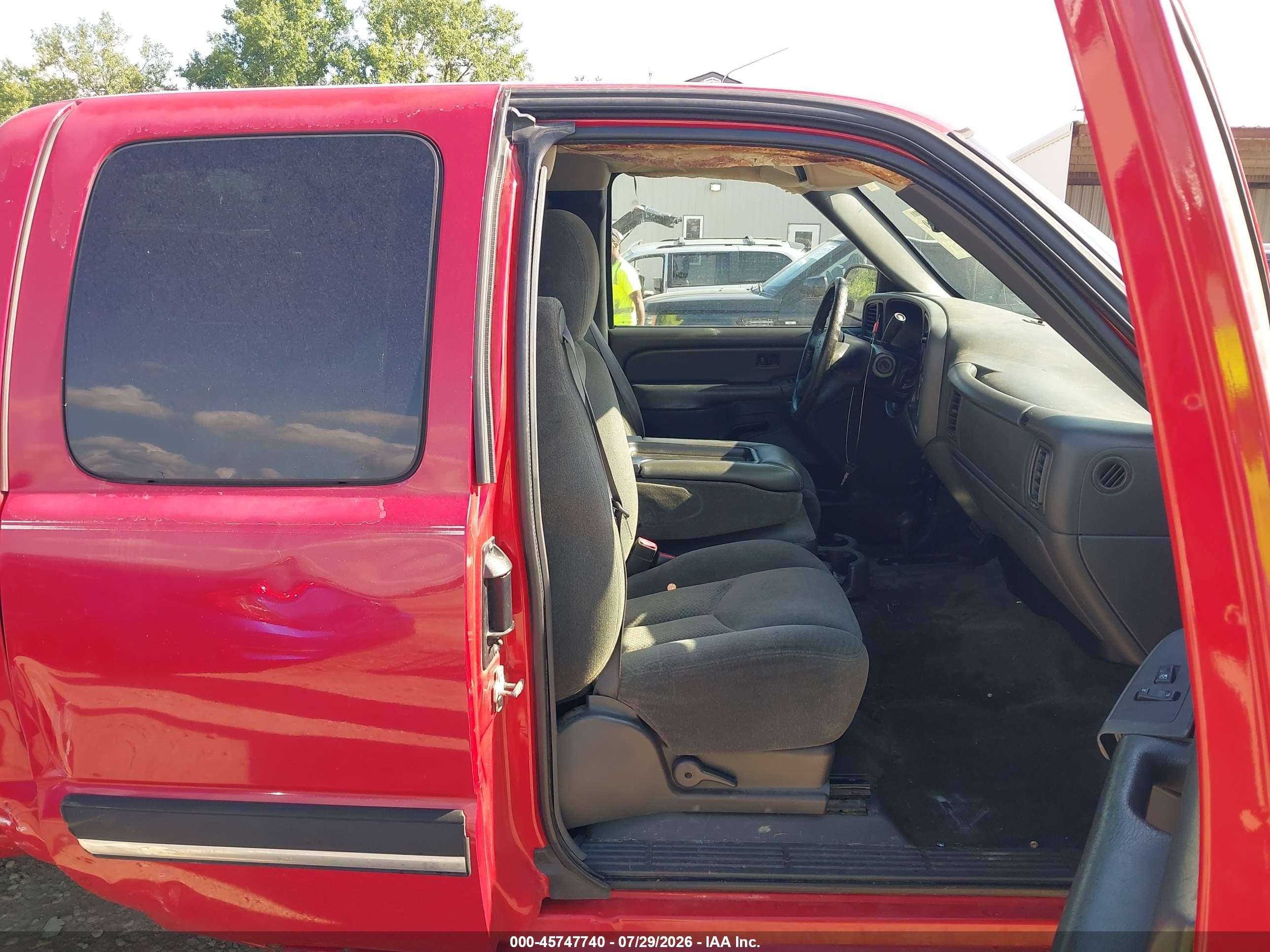 2004 Chevrolet Silverado 1500 Z71 Red vin: 2GCEK19T441281863