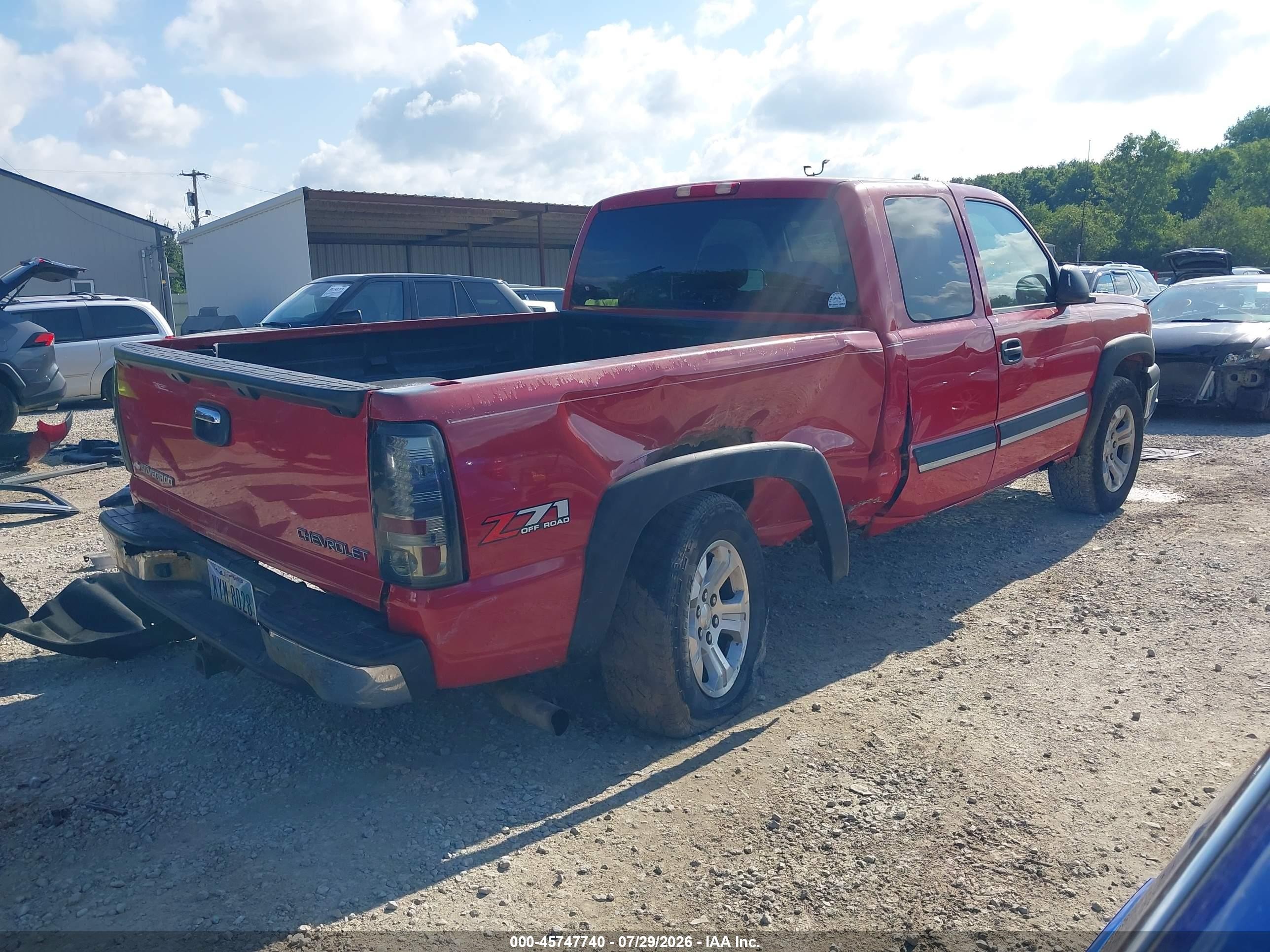 2004 Chevrolet Silverado 1500 Z71 Red vin: 2GCEK19T441281863