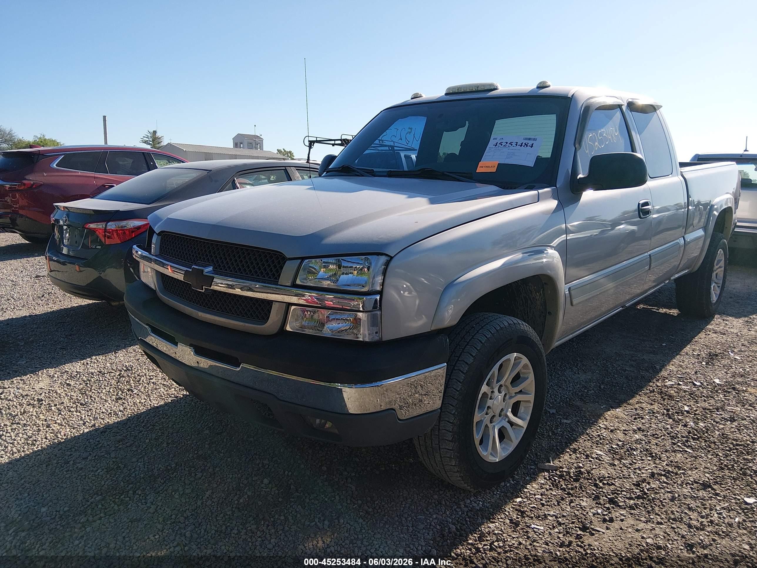 2004 Chevrolet Silverado 1500 Z71 Silver vin: 2GCEK19T441373894