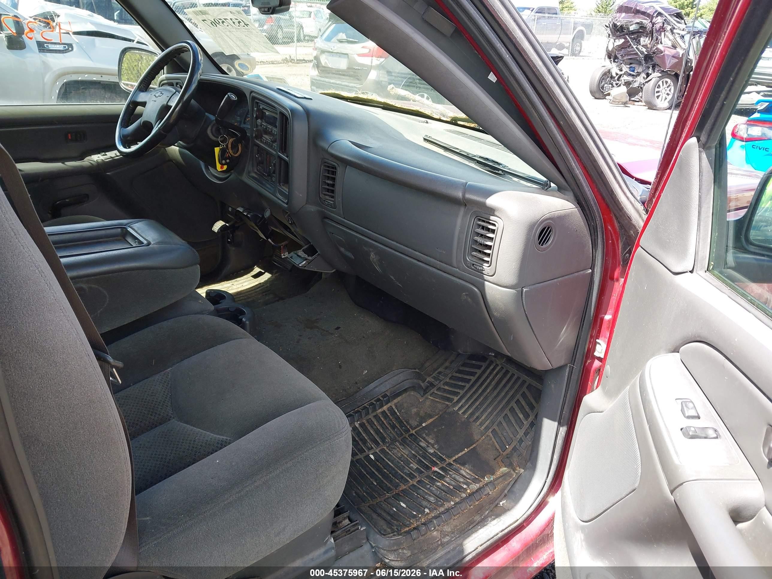 2005 Chevrolet Silverado 1500 Z71 Red vin: 2GCEK19T451204864