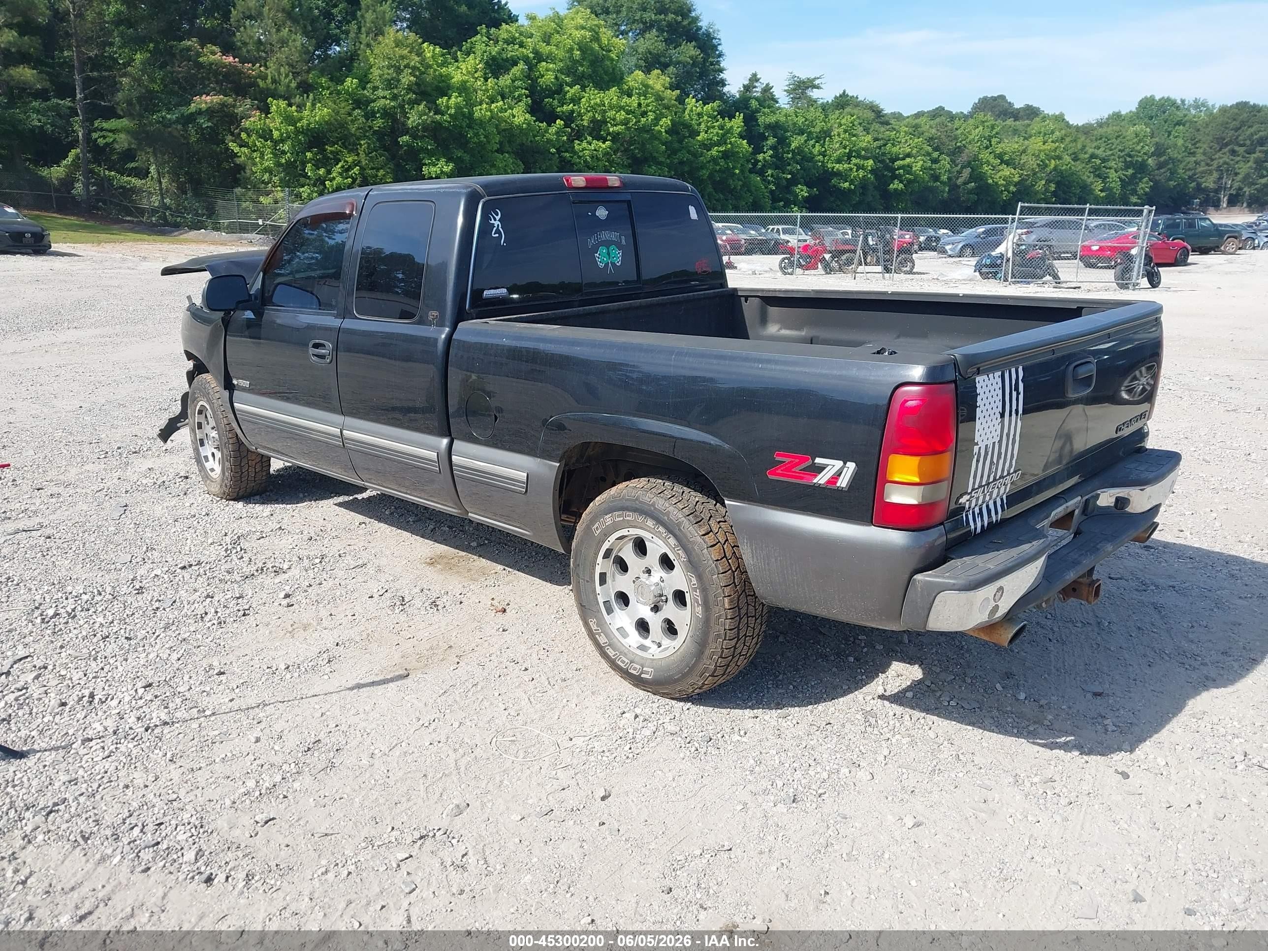 1999 Chevrolet Silverado 1500 Ls/lt Black vin: 2GCEK19T4X1136200