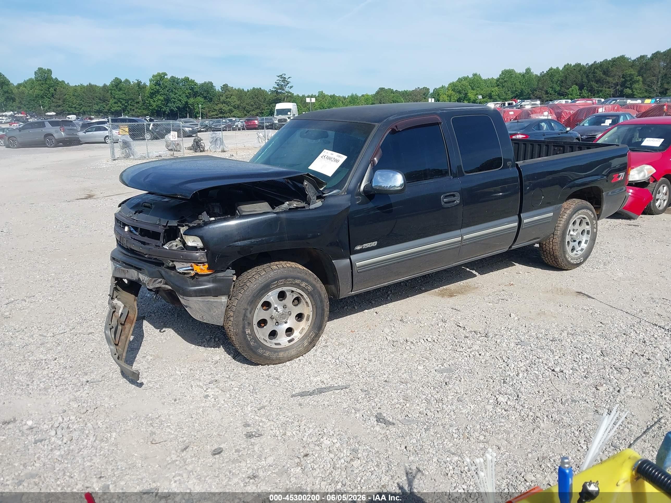 1999 Chevrolet Silverado 1500 Ls/lt Black vin: 2GCEK19T4X1136200