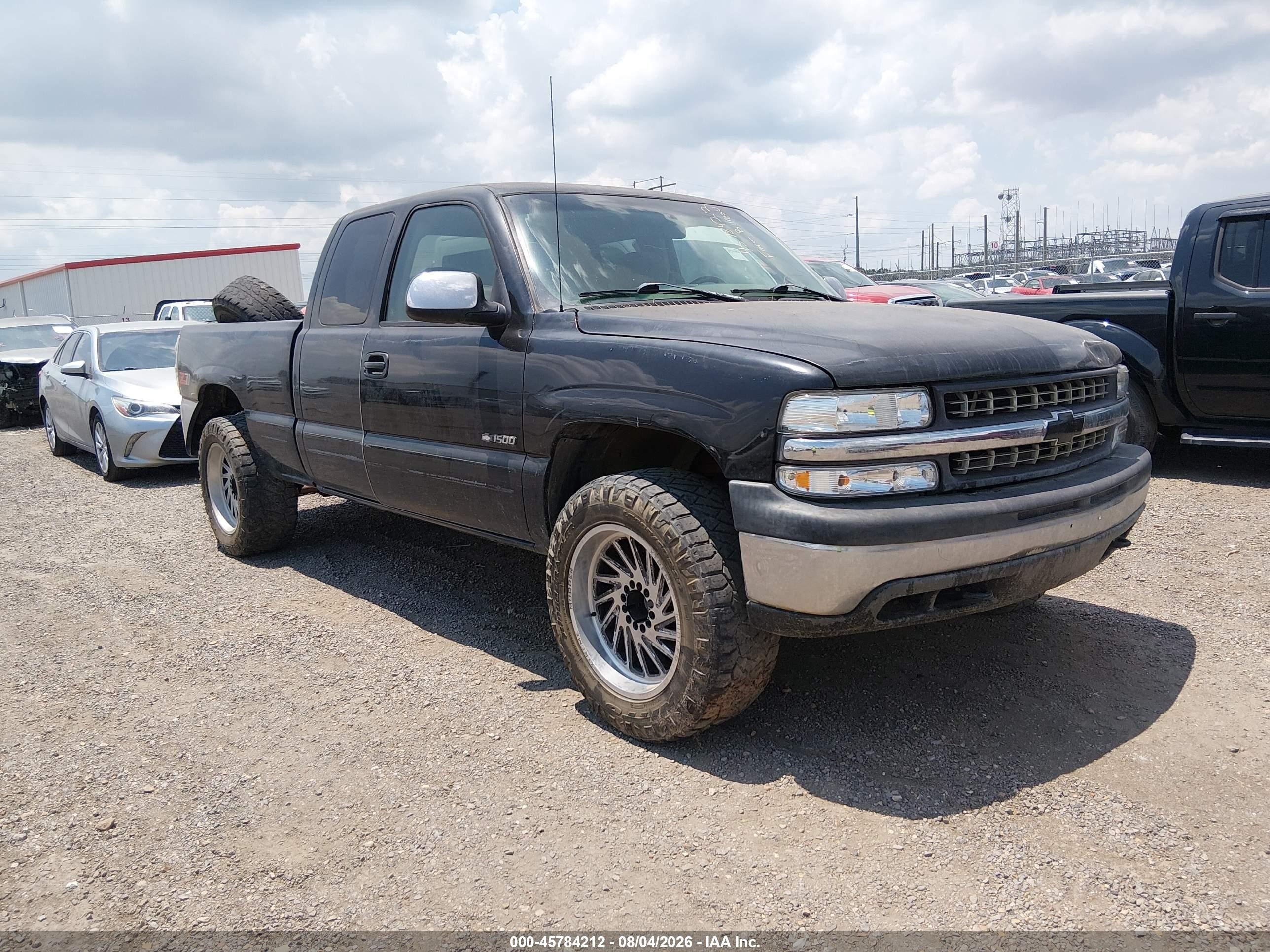 1999 Chevrolet Silverado 1500 Ls Black vin: 2GCEK19T4X1283004