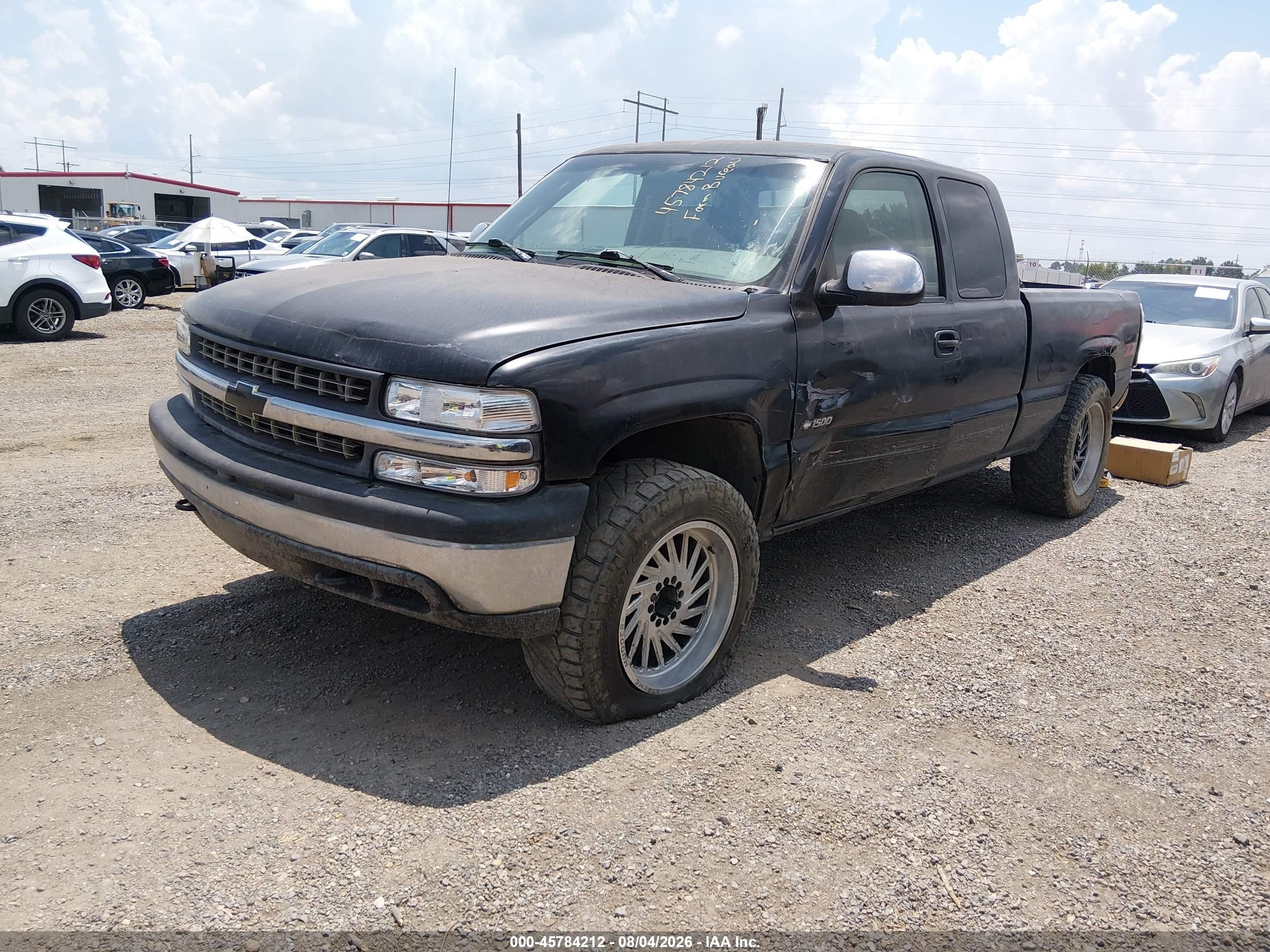 1999 Chevrolet Silverado 1500 Ls Black vin: 2GCEK19T4X1283004