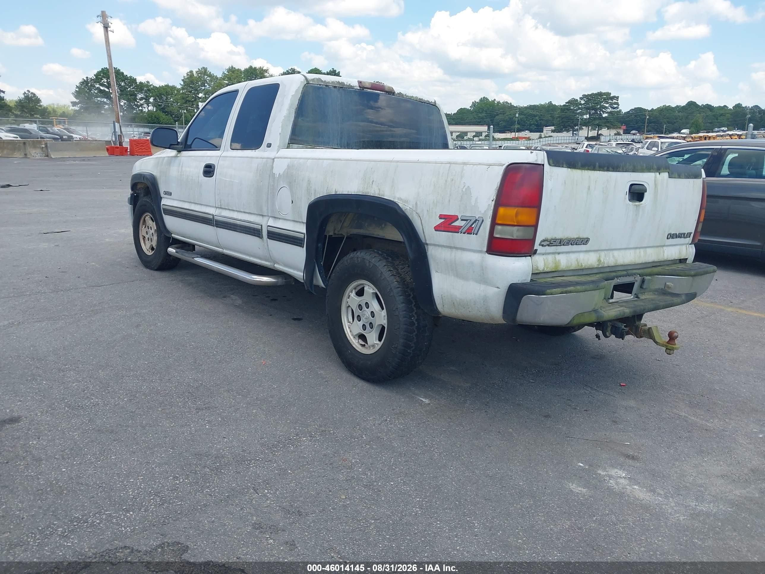 1999 Chevrolet Silverado 1500 Ls White vin: 2GCEK19T4X1294164