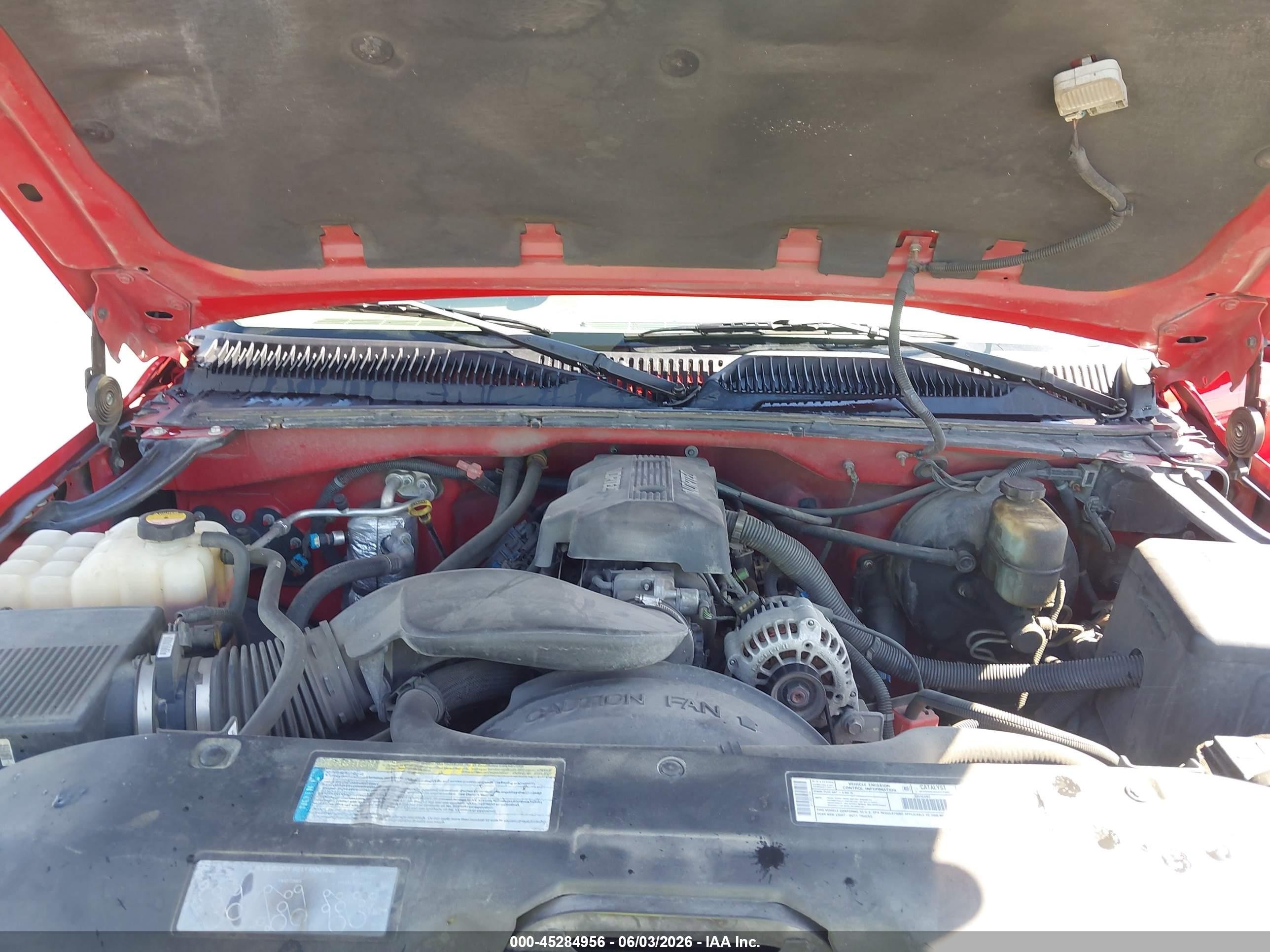 2000 Chevrolet Silverado 1500 Ls Red vin: 2GCEK19T4Y1252143