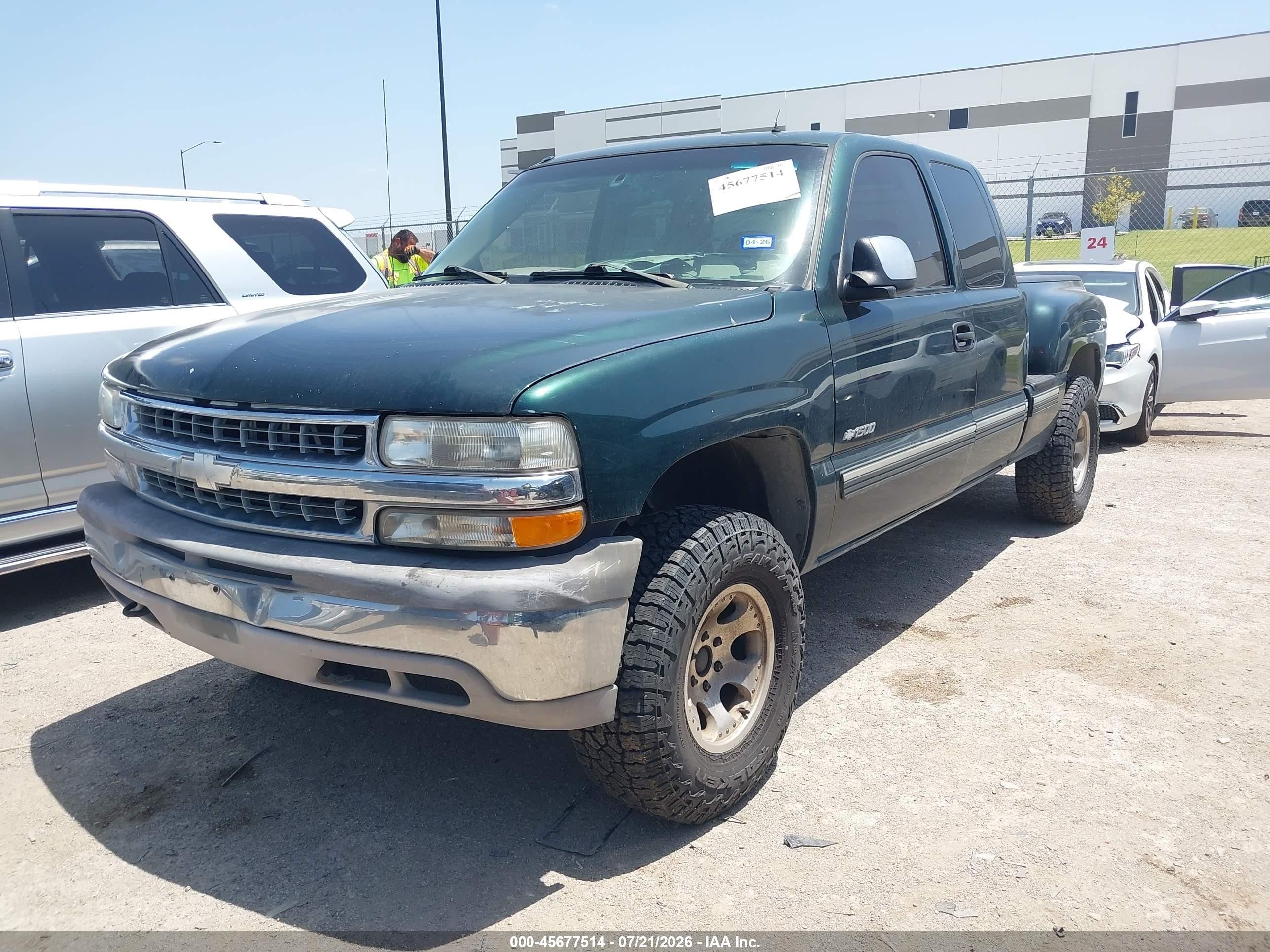 2001 Chevrolet Silverado 1500 Lt Green vin: 2GCEK19T511191844