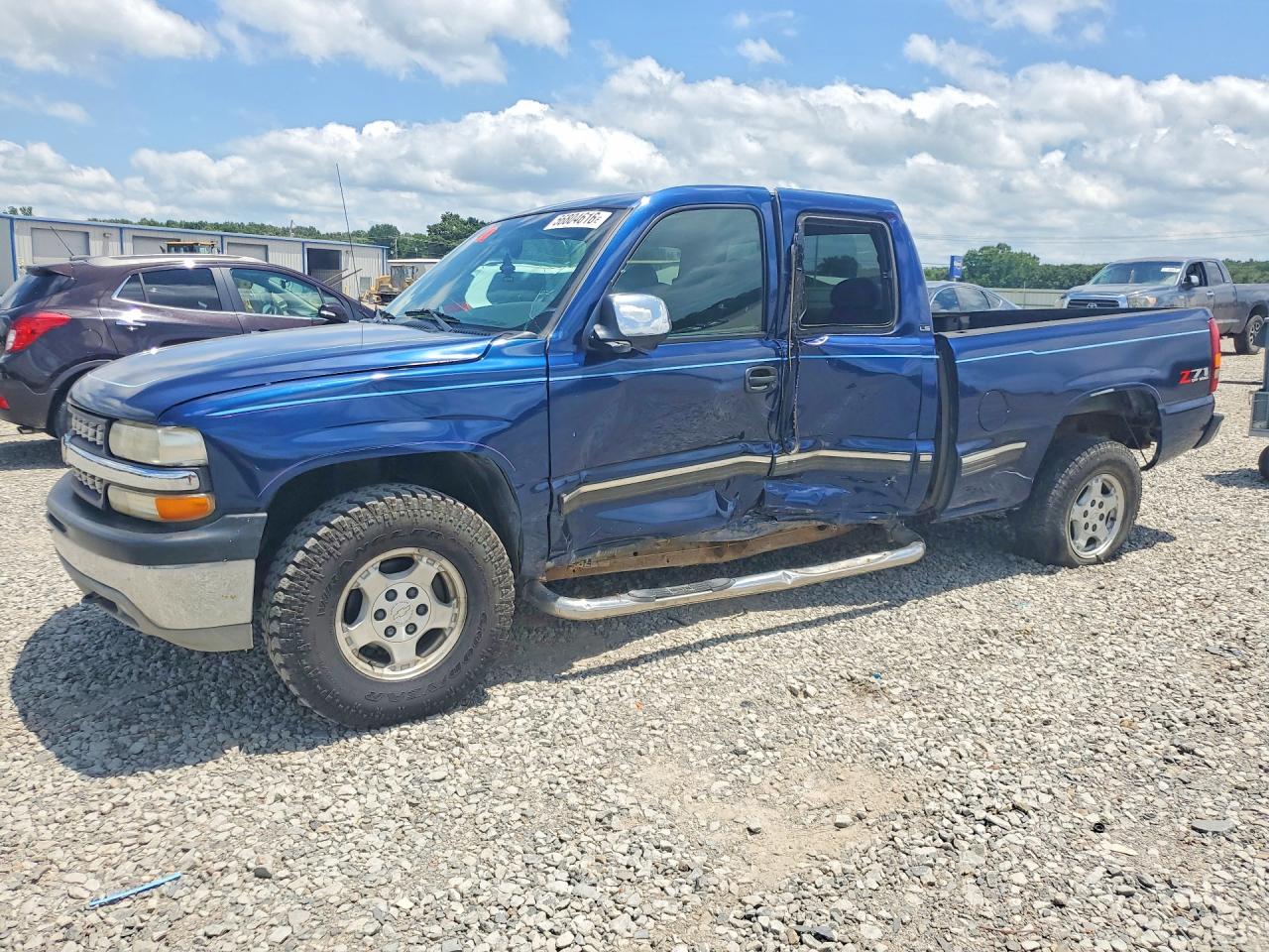 2001 Chevrolet Silverado K1500 Blue vin: 2GCEK19T511369512