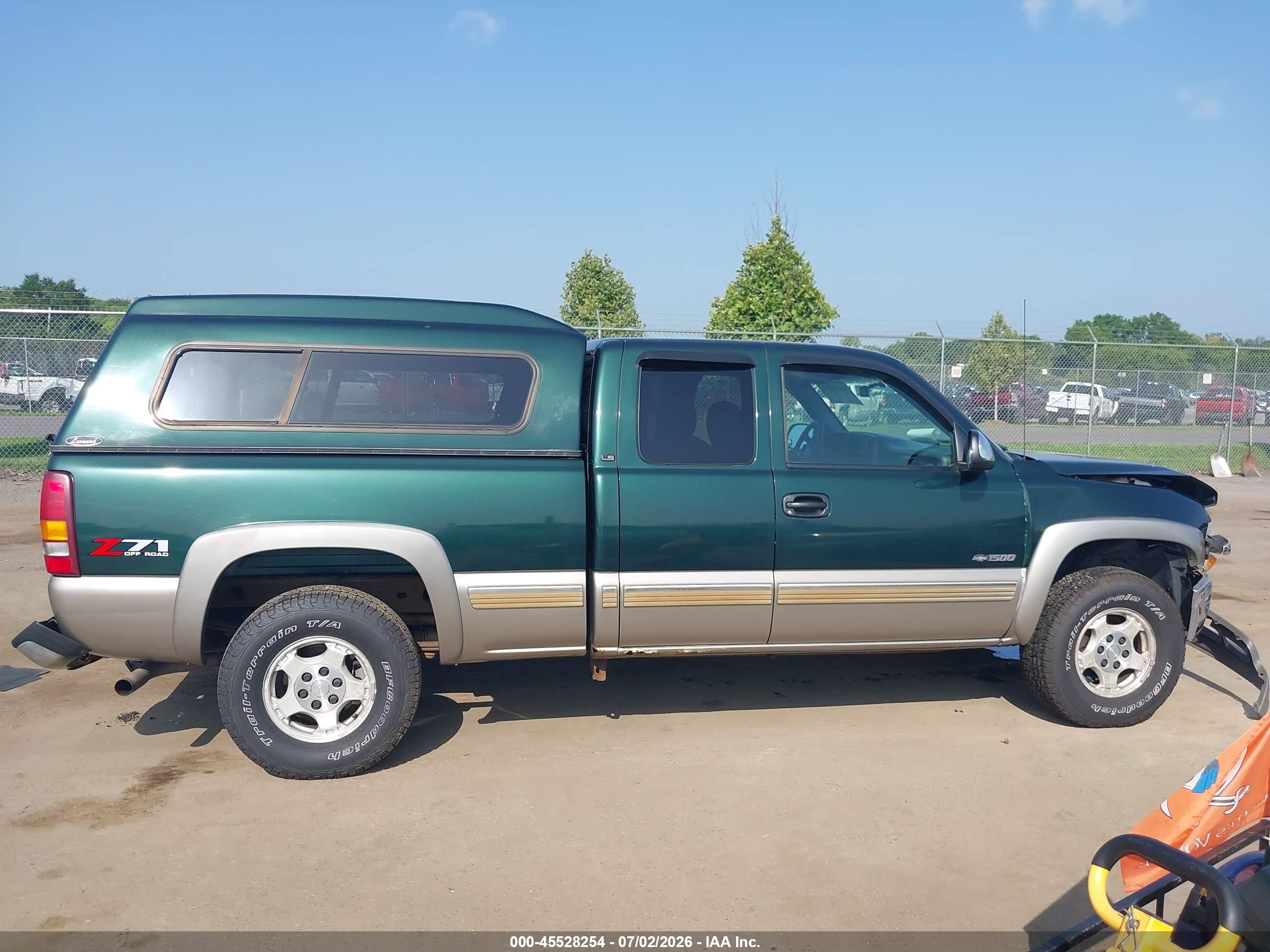 2002 Chevrolet Silverado 1500 Ls Green vin: 2GCEK19T521109614