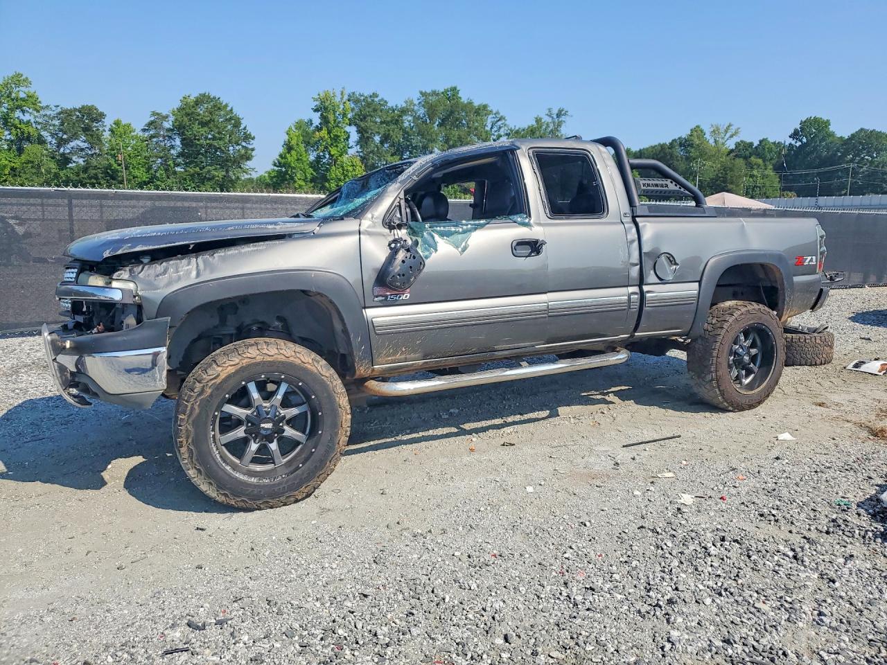 2002 Chevrolet Silverado K1500 Gray vin: 2GCEK19T521128633