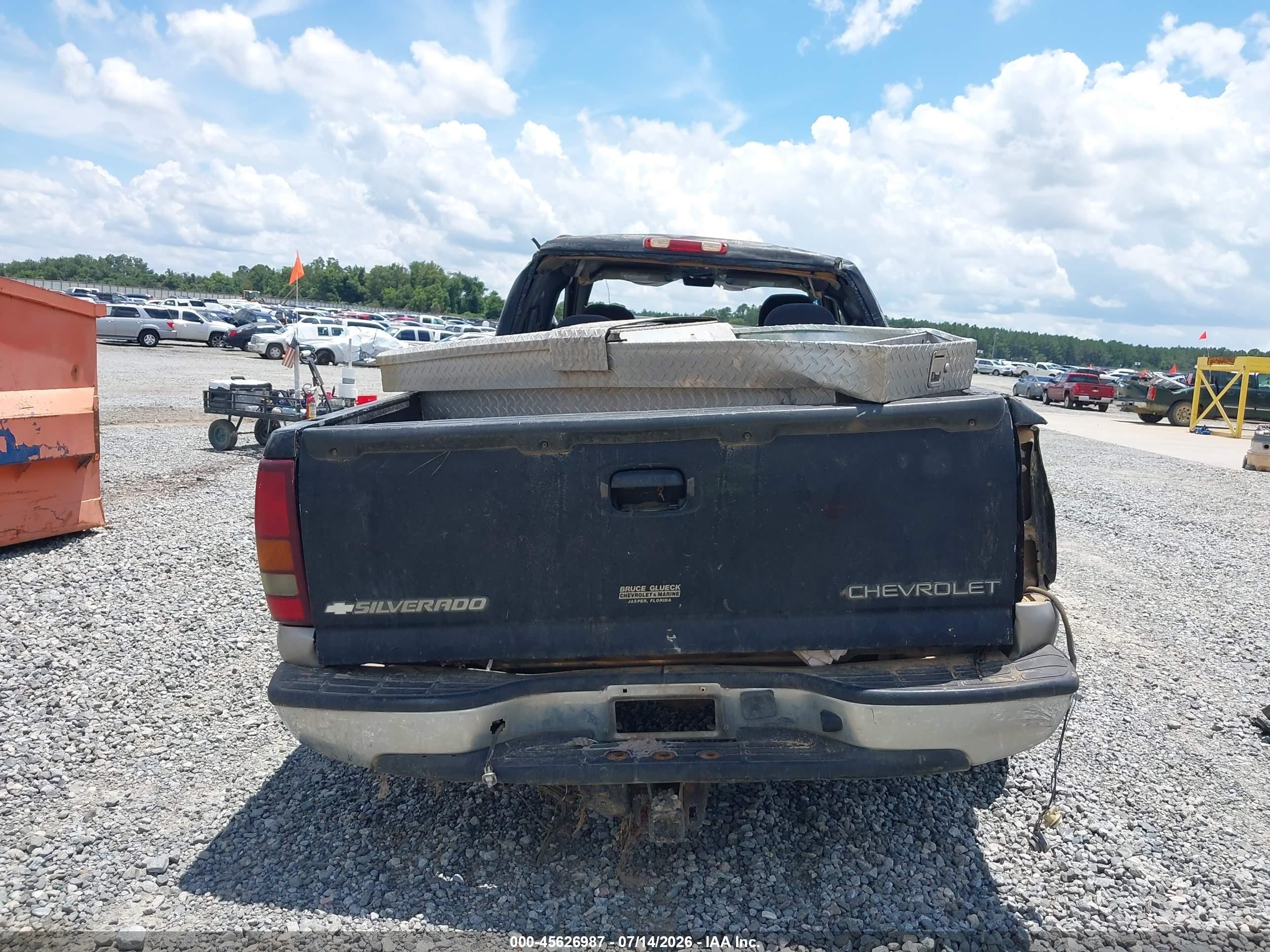 2002 Chevrolet Silverado 1500 Ls Black vin: 2GCEK19T521317833