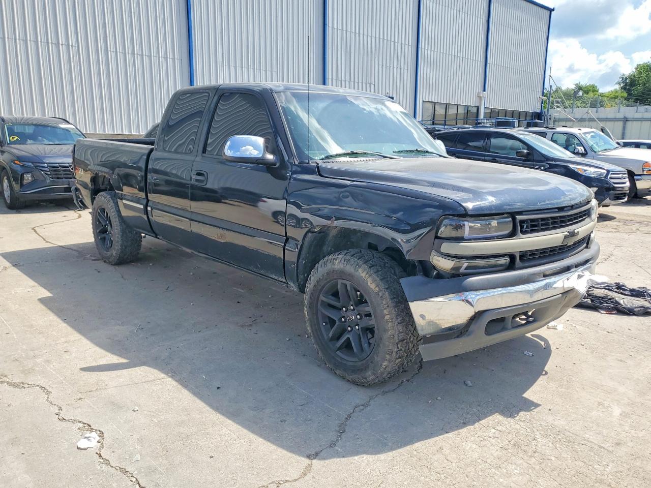 2002 Chevrolet Silverado K1500 Black vin: 2GCEK19T521402364