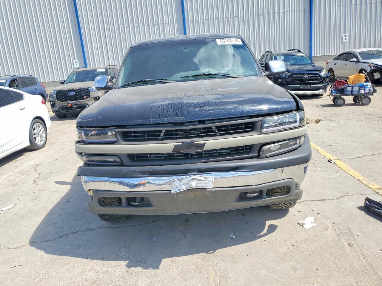 2002 Chevrolet Silverado K1500 Black vin: 2GCEK19T521402364