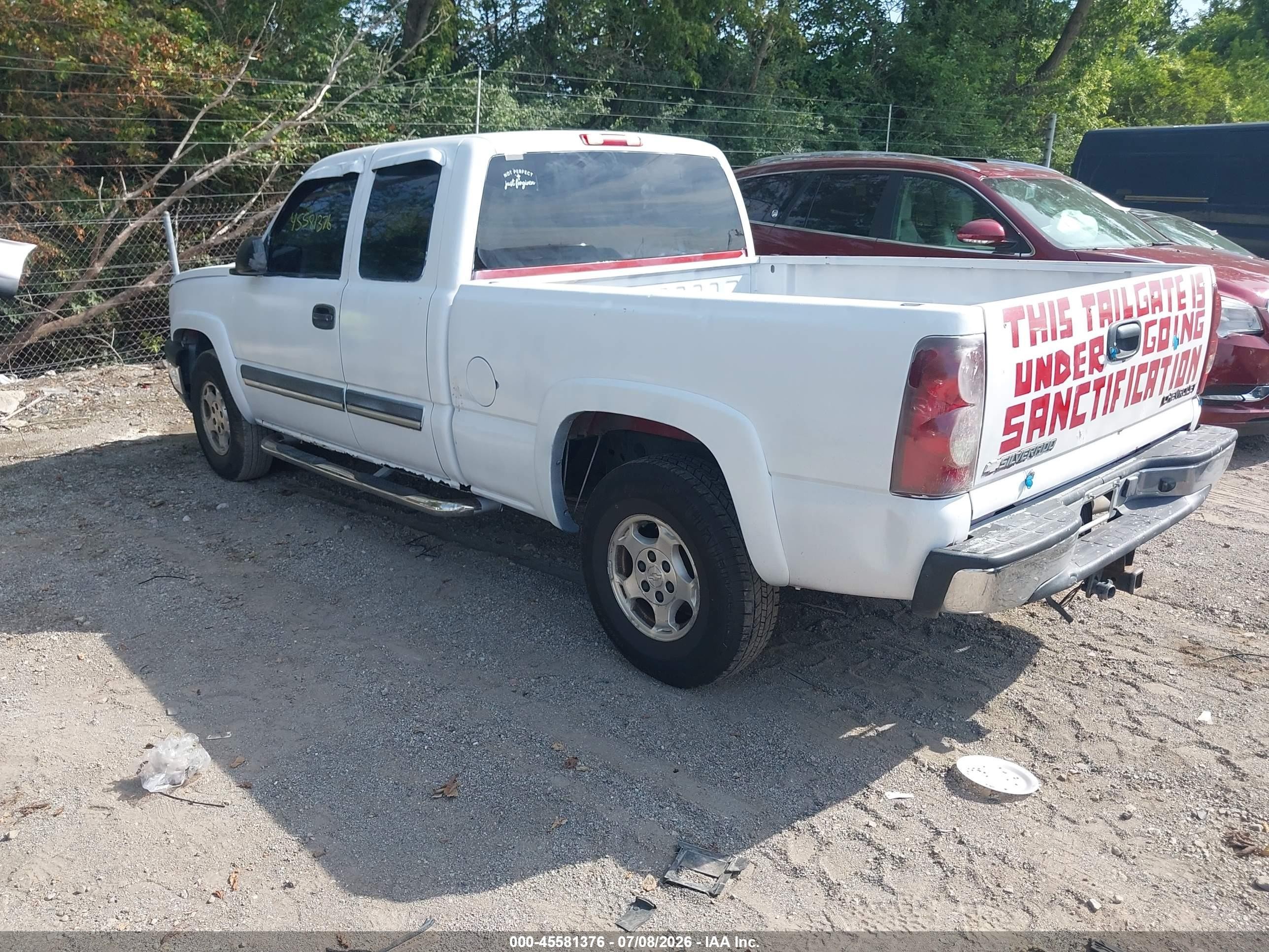 2003 Chevrolet Silverado 1500 Ls White vin: 2GCEK19T531113549