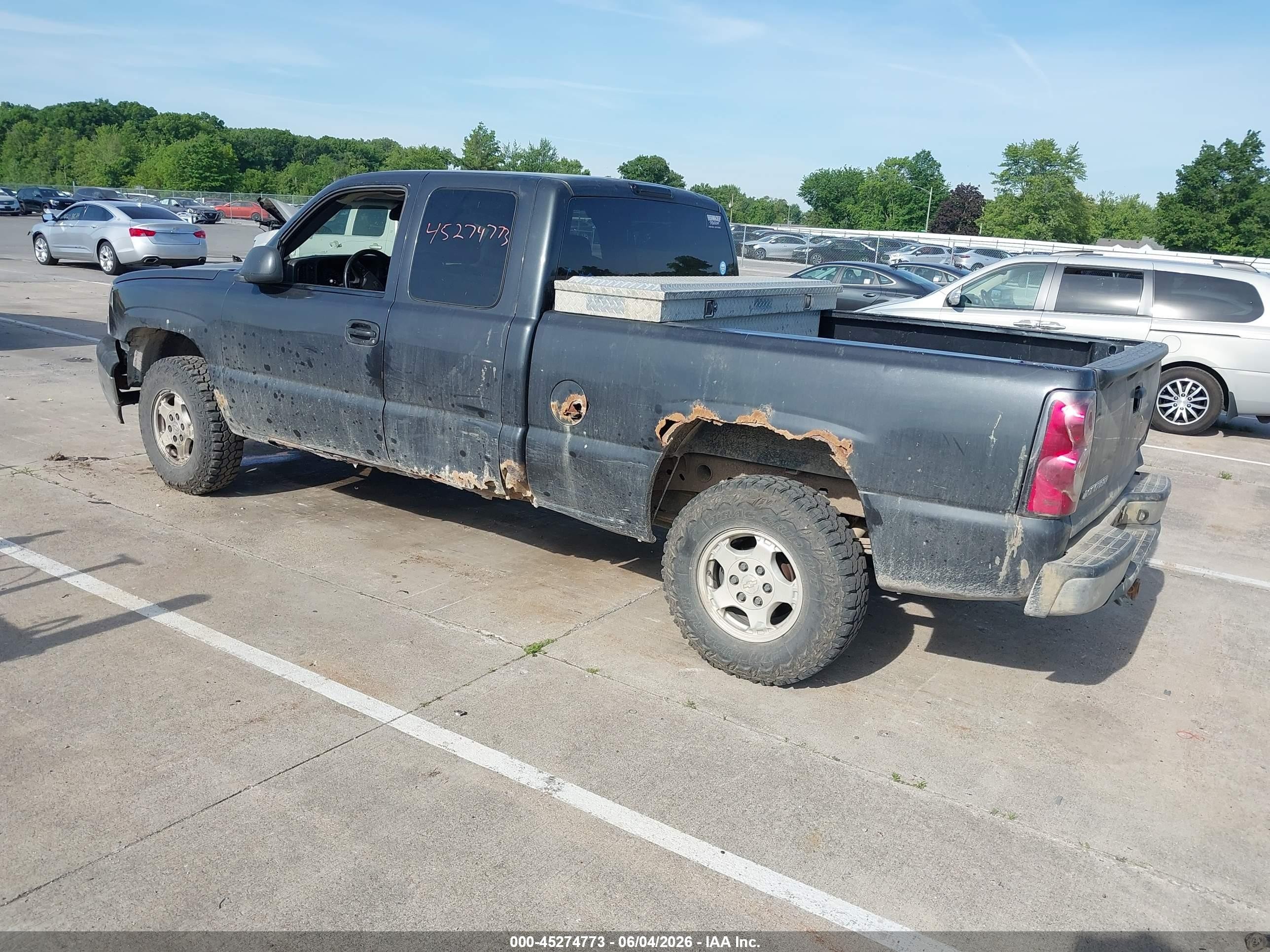 2003 Chevrolet Silverado 1500 Ls Gray vin: 2GCEK19T531259529