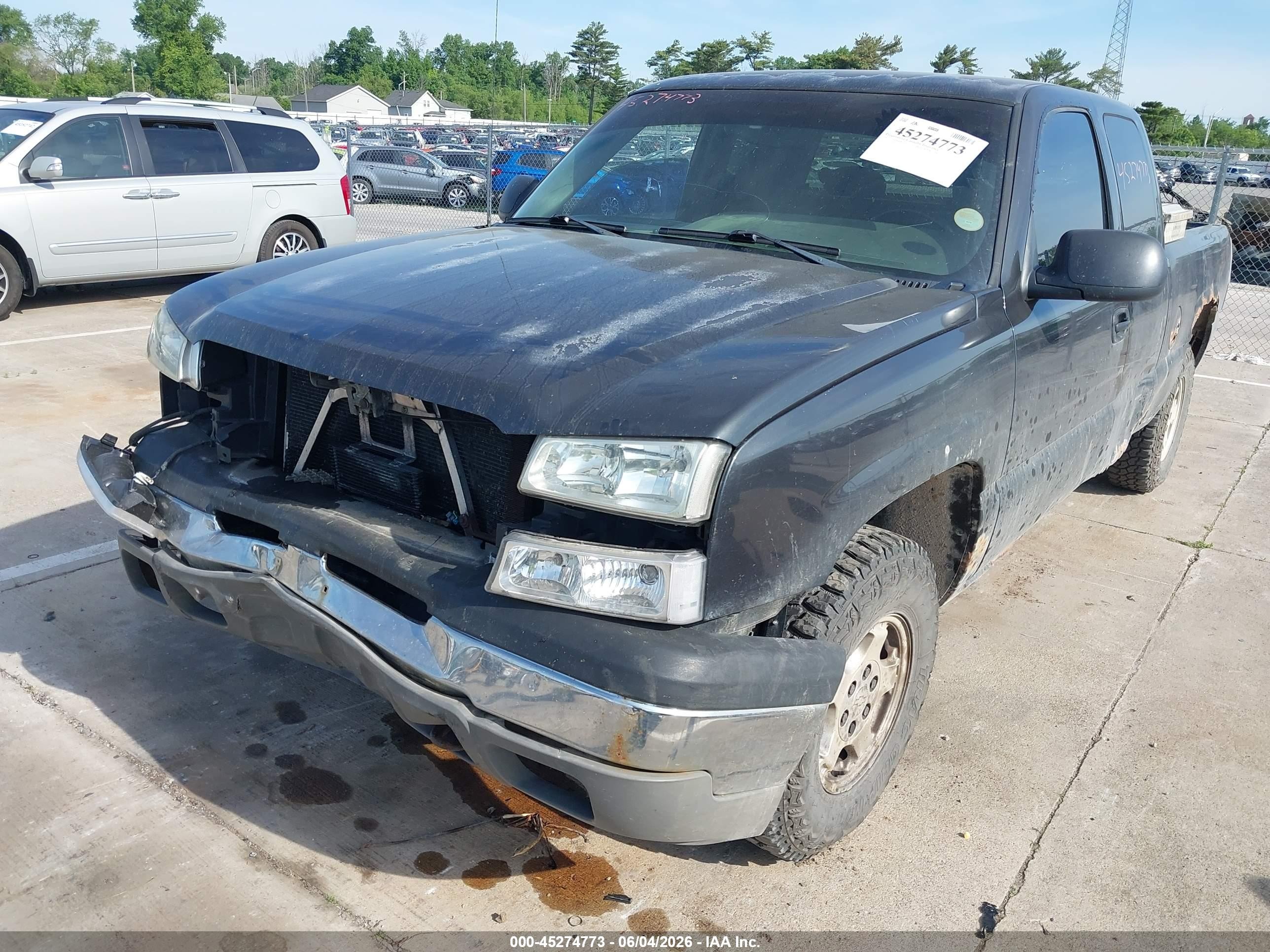2003 Chevrolet Silverado 1500 Ls Gray vin: 2GCEK19T531259529