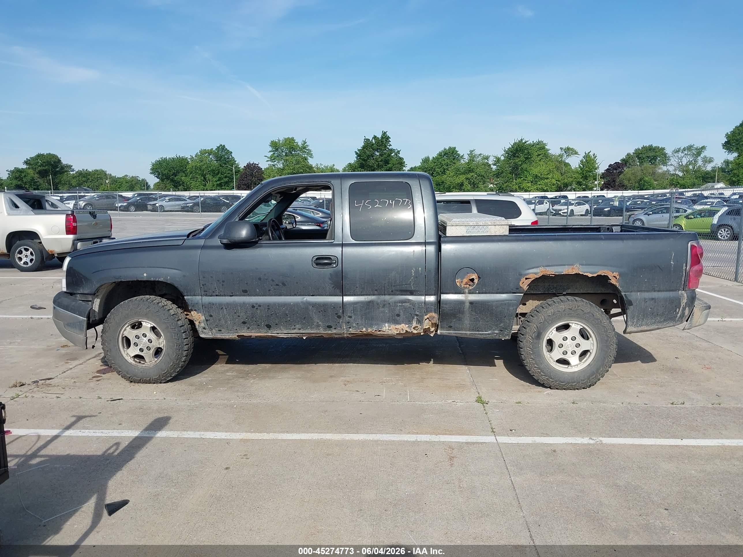 2003 Chevrolet Silverado 1500 Ls Gray vin: 2GCEK19T531259529