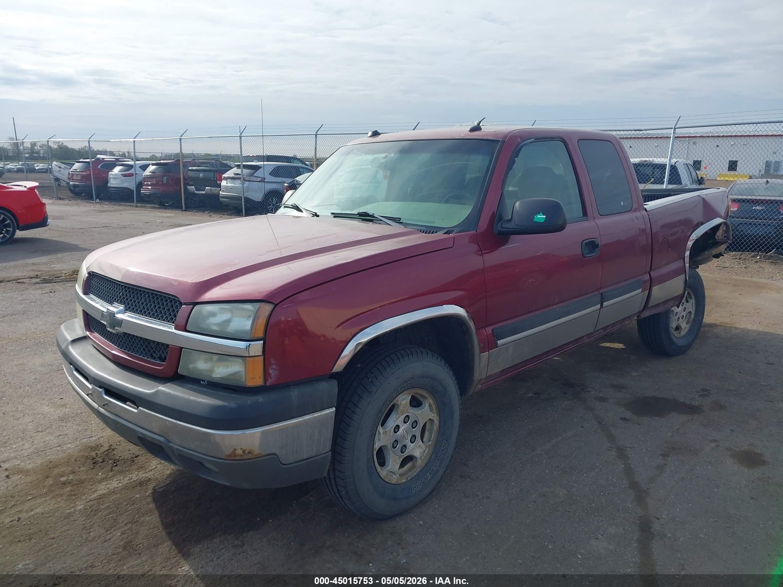 2004 Chevrolet Silverado 1500 Z71 Красный vin: 2GCEK19T541286666