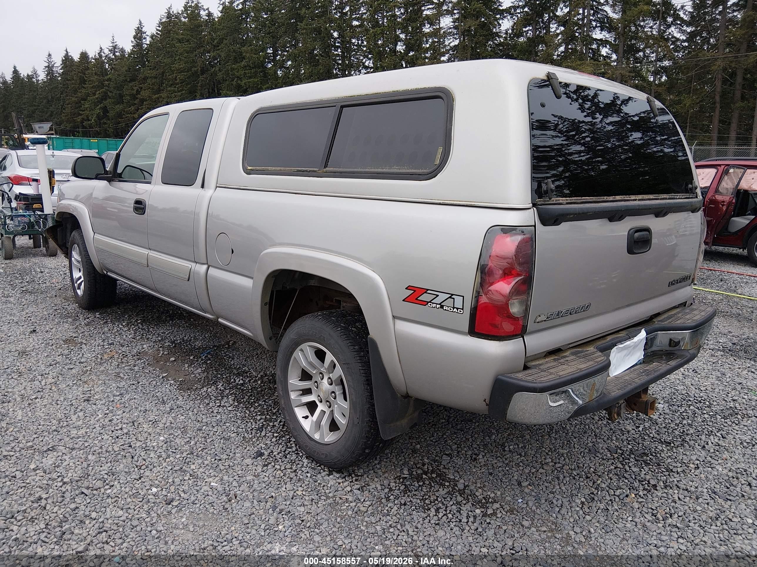 2004 Chevrolet Silverado 1500 Z71 Silver vin: 2GCEK19T541381681