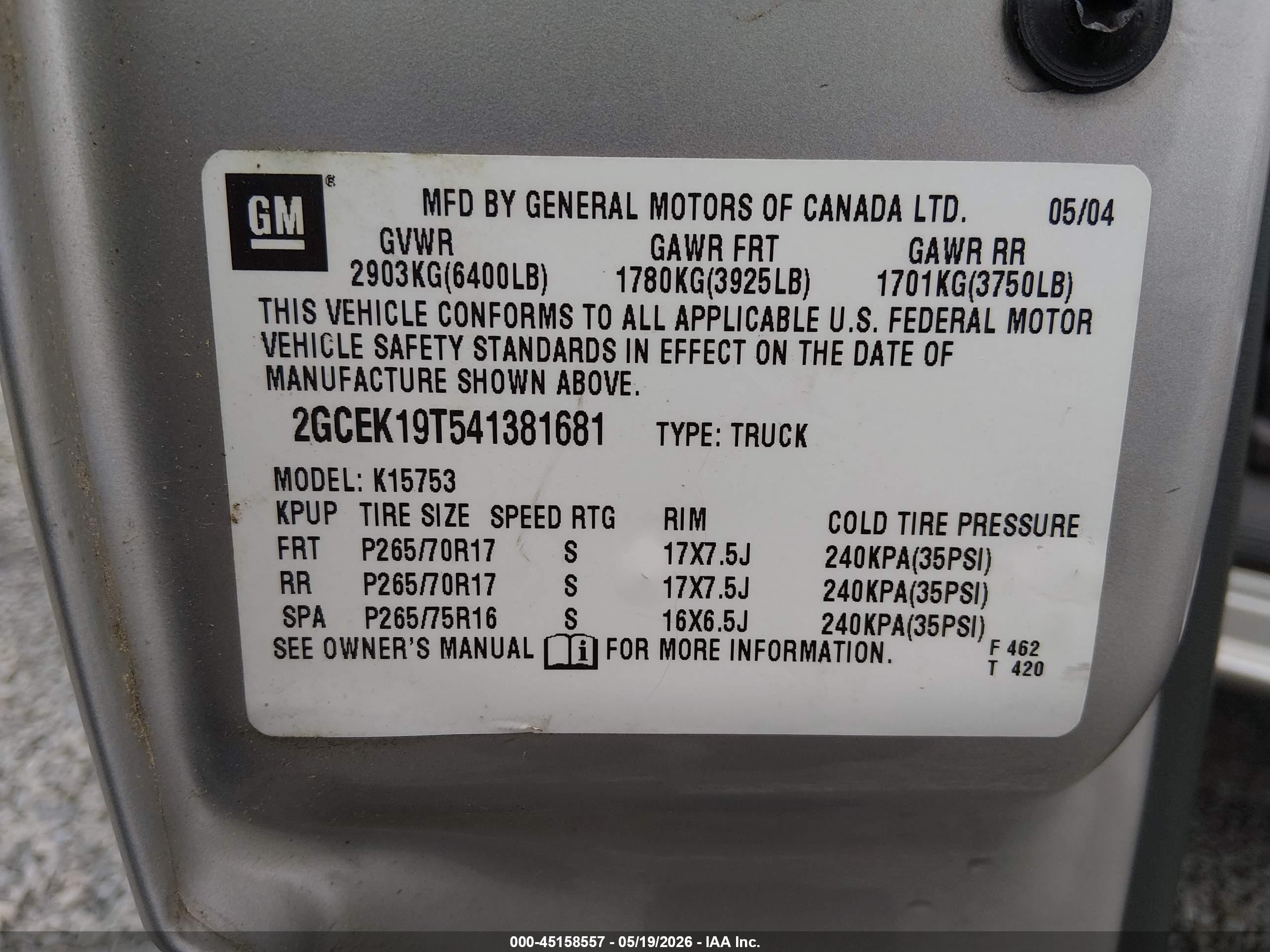 2004 Chevrolet Silverado 1500 Z71 Silver vin: 2GCEK19T541381681