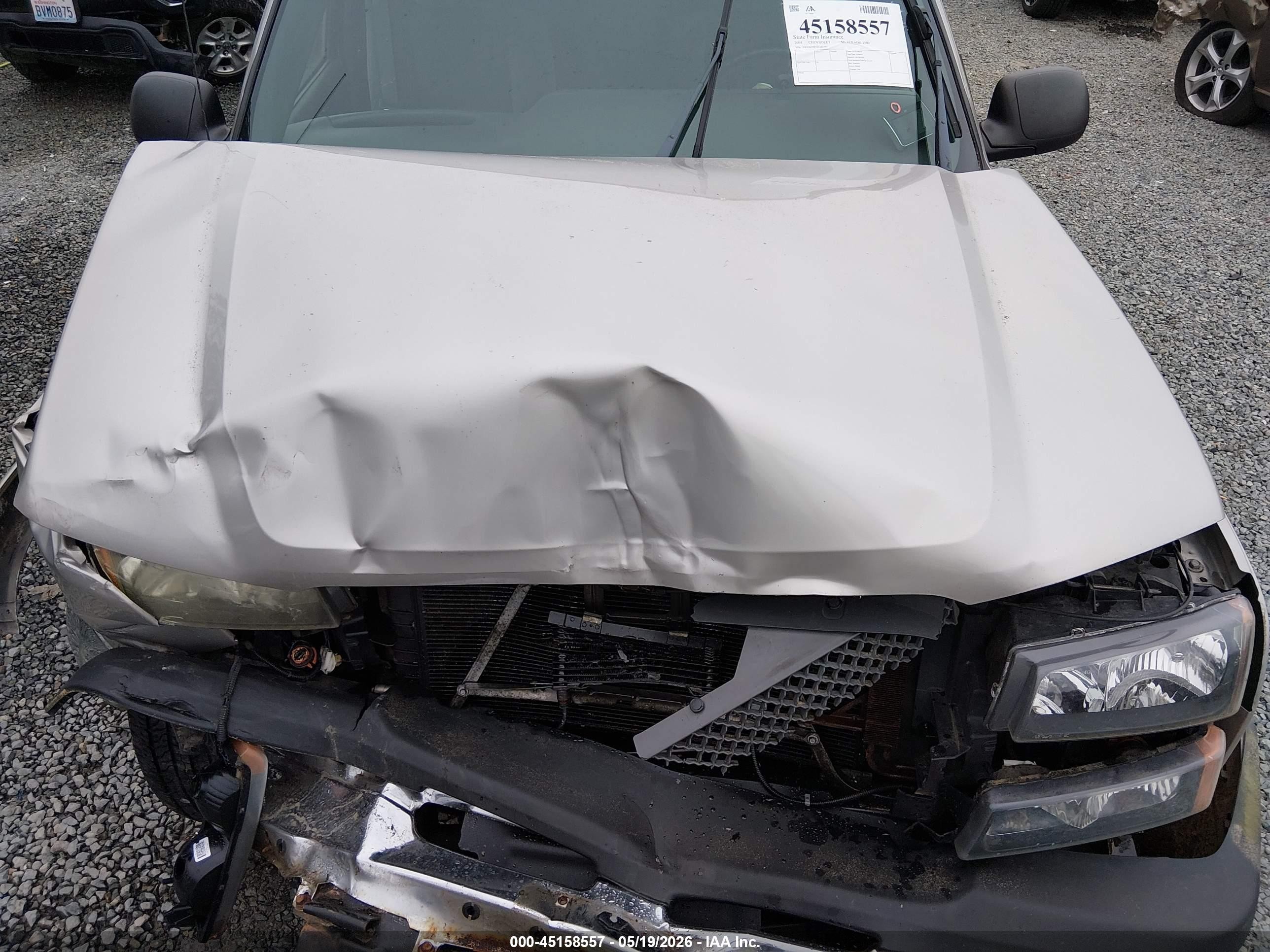 2004 Chevrolet Silverado 1500 Z71 Silver vin: 2GCEK19T541381681