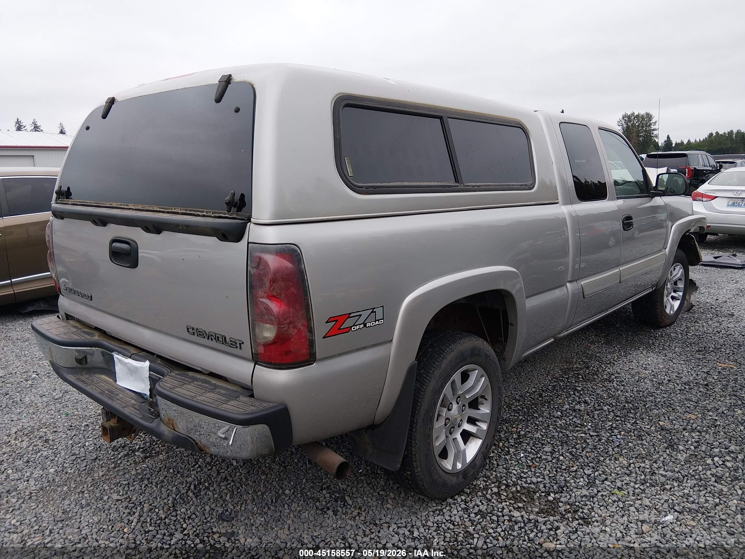 2004 Chevrolet Silverado 1500 Z71 Silver vin: 2GCEK19T541381681