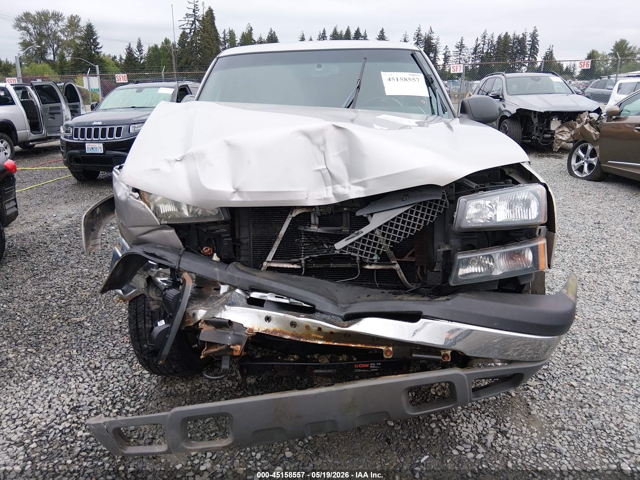 2004 Chevrolet Silverado 1500 Z71 Silver vin: 2GCEK19T541381681