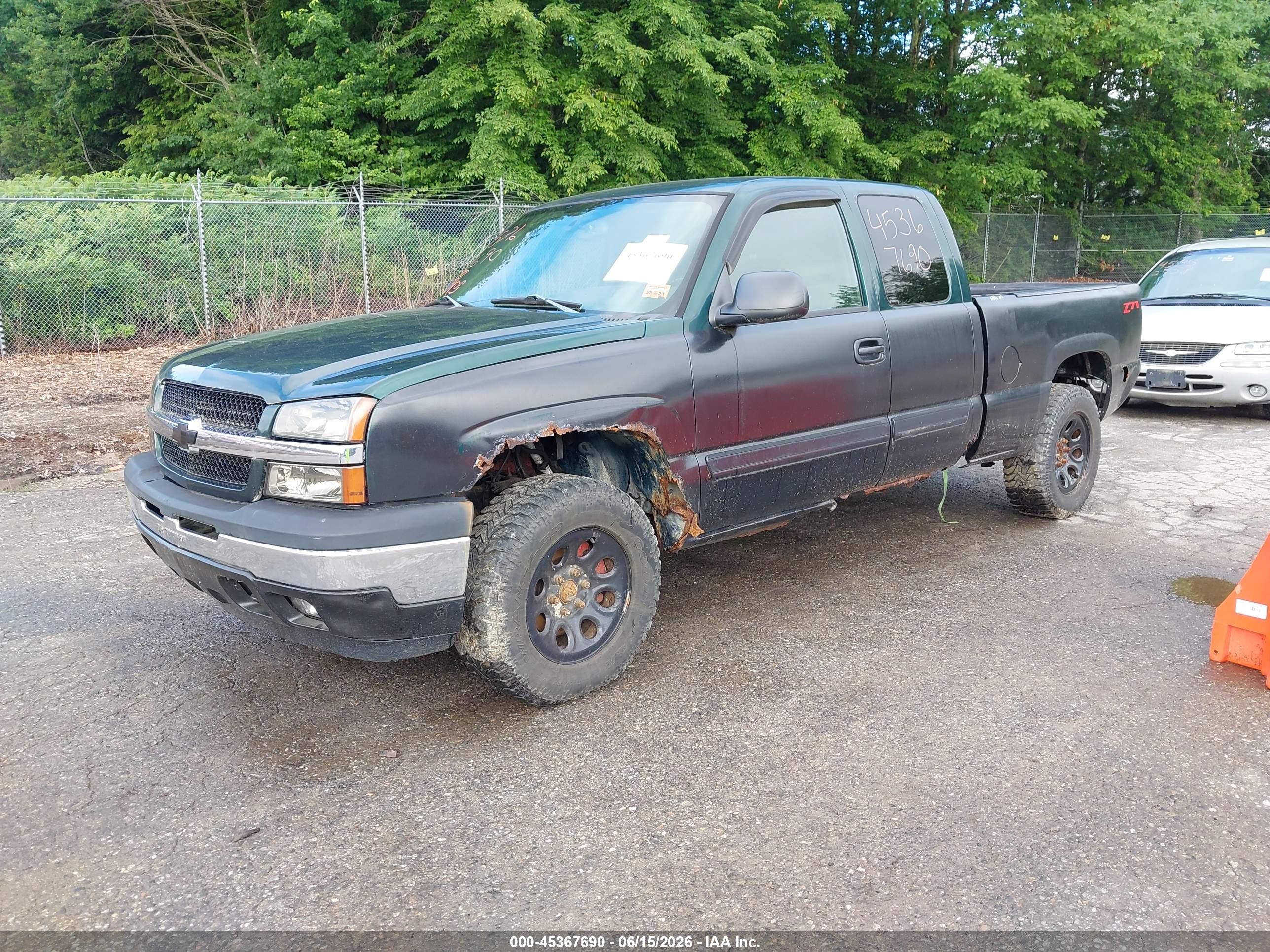 2005 Chevrolet Silverado 1500 Z71 Черный vin: 2GCEK19T551206168
