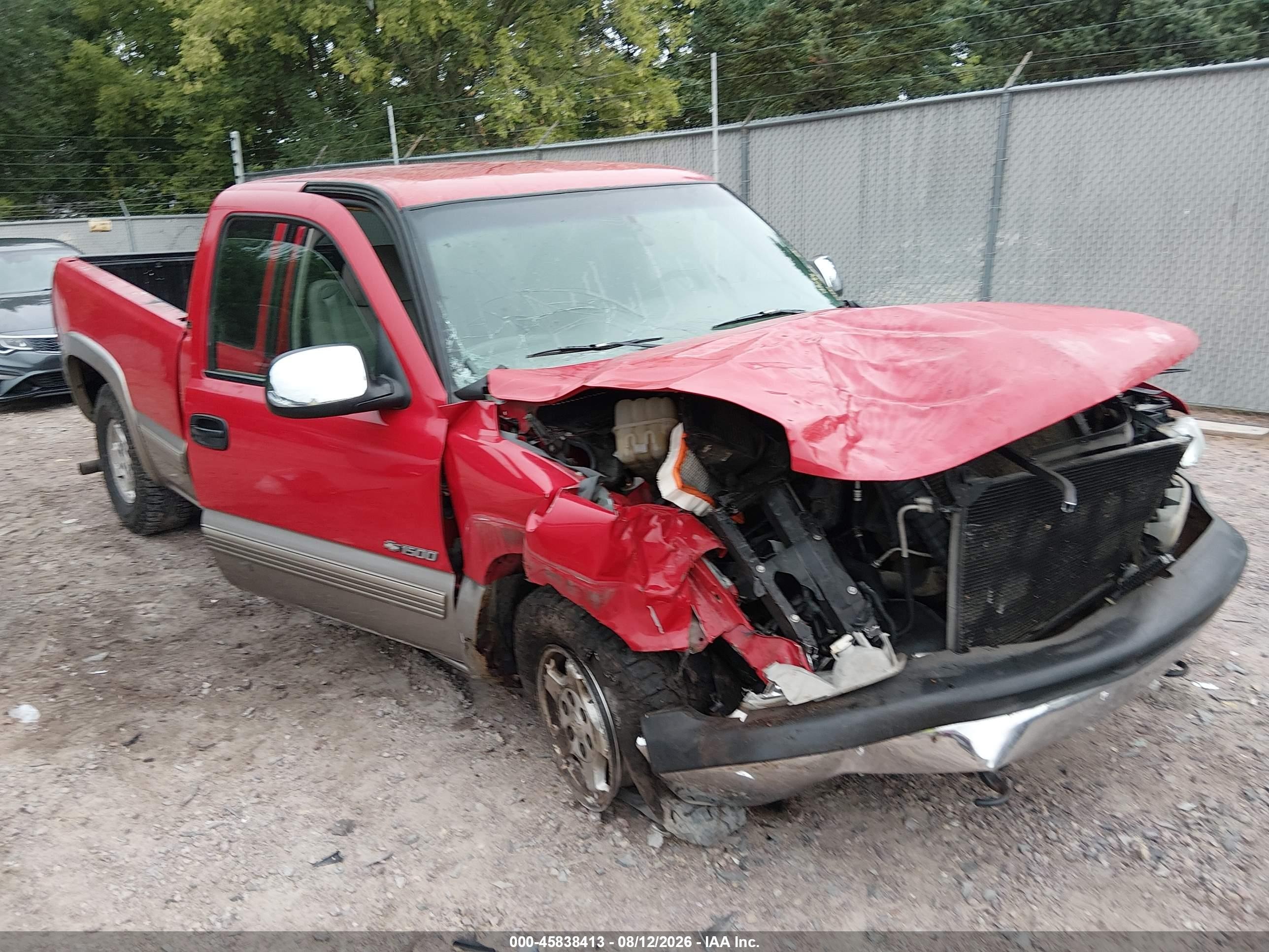 1999 Chevrolet Silverado 1500 Ls Red vin: 2GCEK19T5X1183039