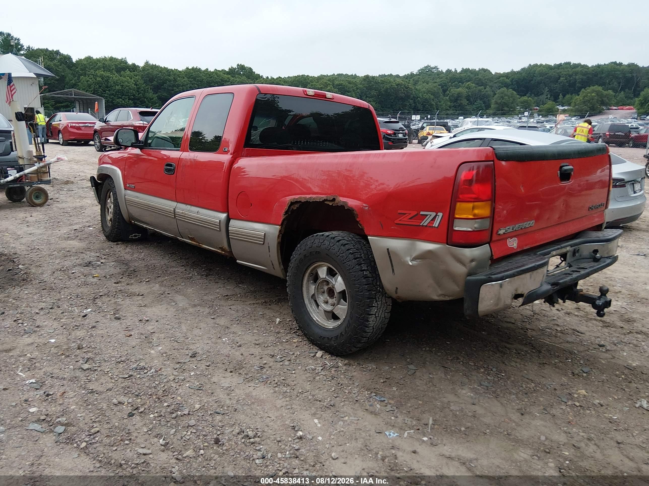 1999 Chevrolet Silverado 1500 Ls Red vin: 2GCEK19T5X1183039