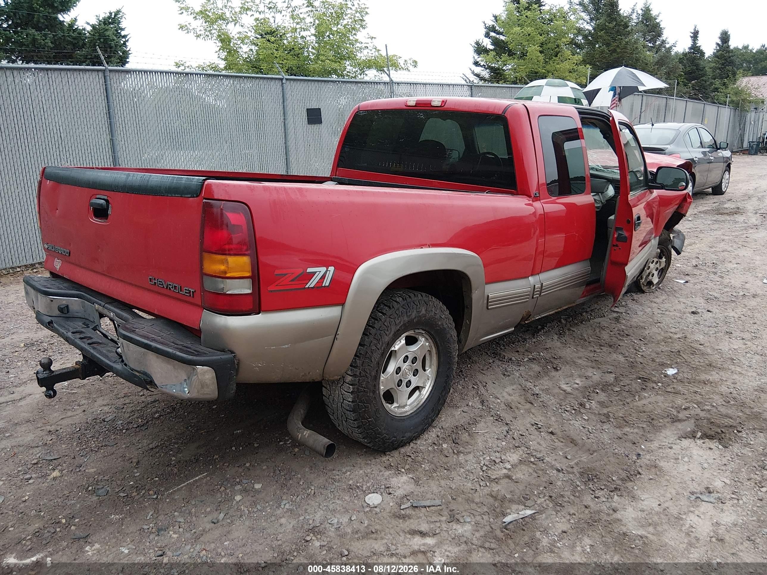 1999 Chevrolet Silverado 1500 Ls Red vin: 2GCEK19T5X1183039