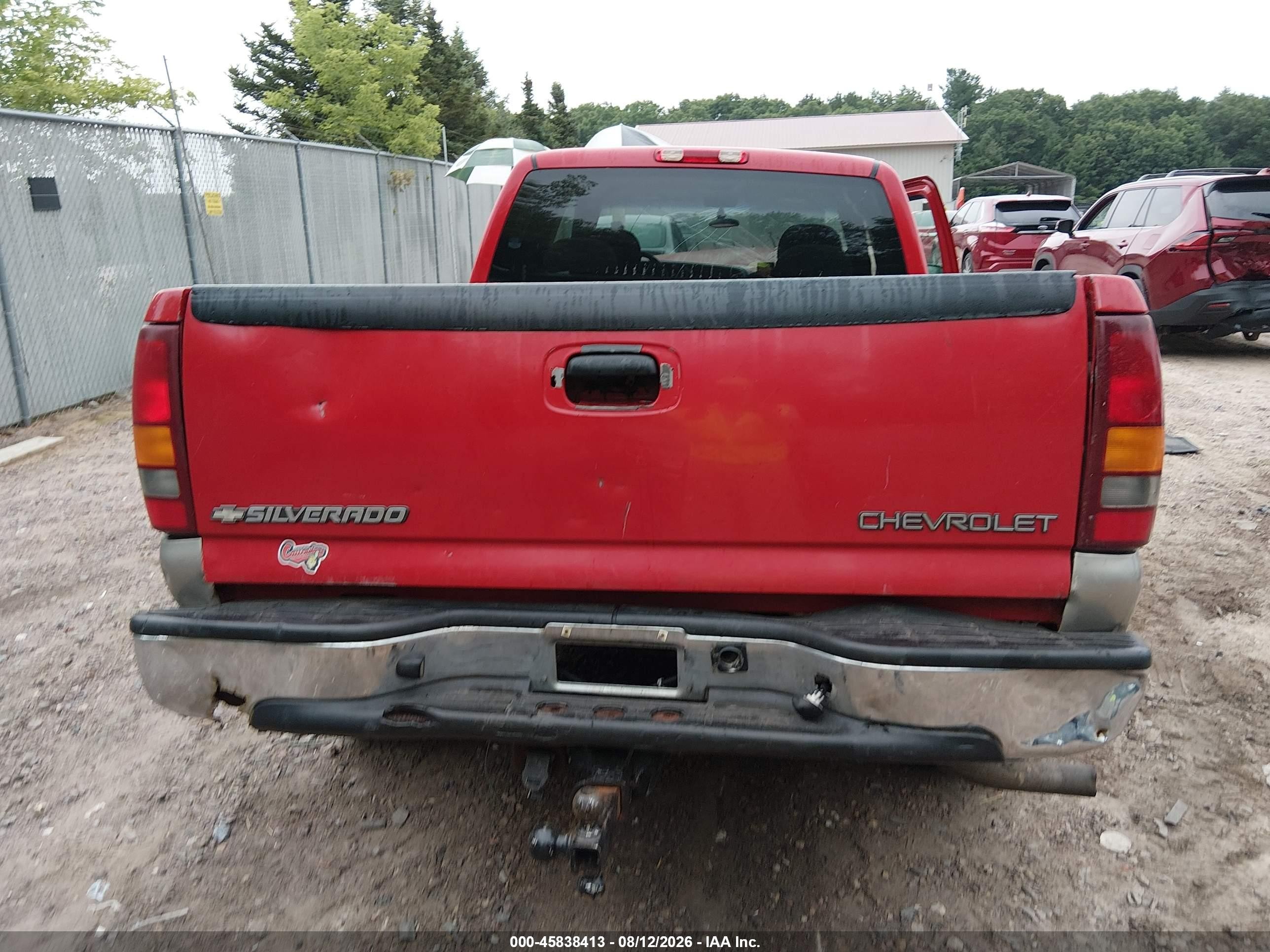 1999 Chevrolet Silverado 1500 Ls Red vin: 2GCEK19T5X1183039