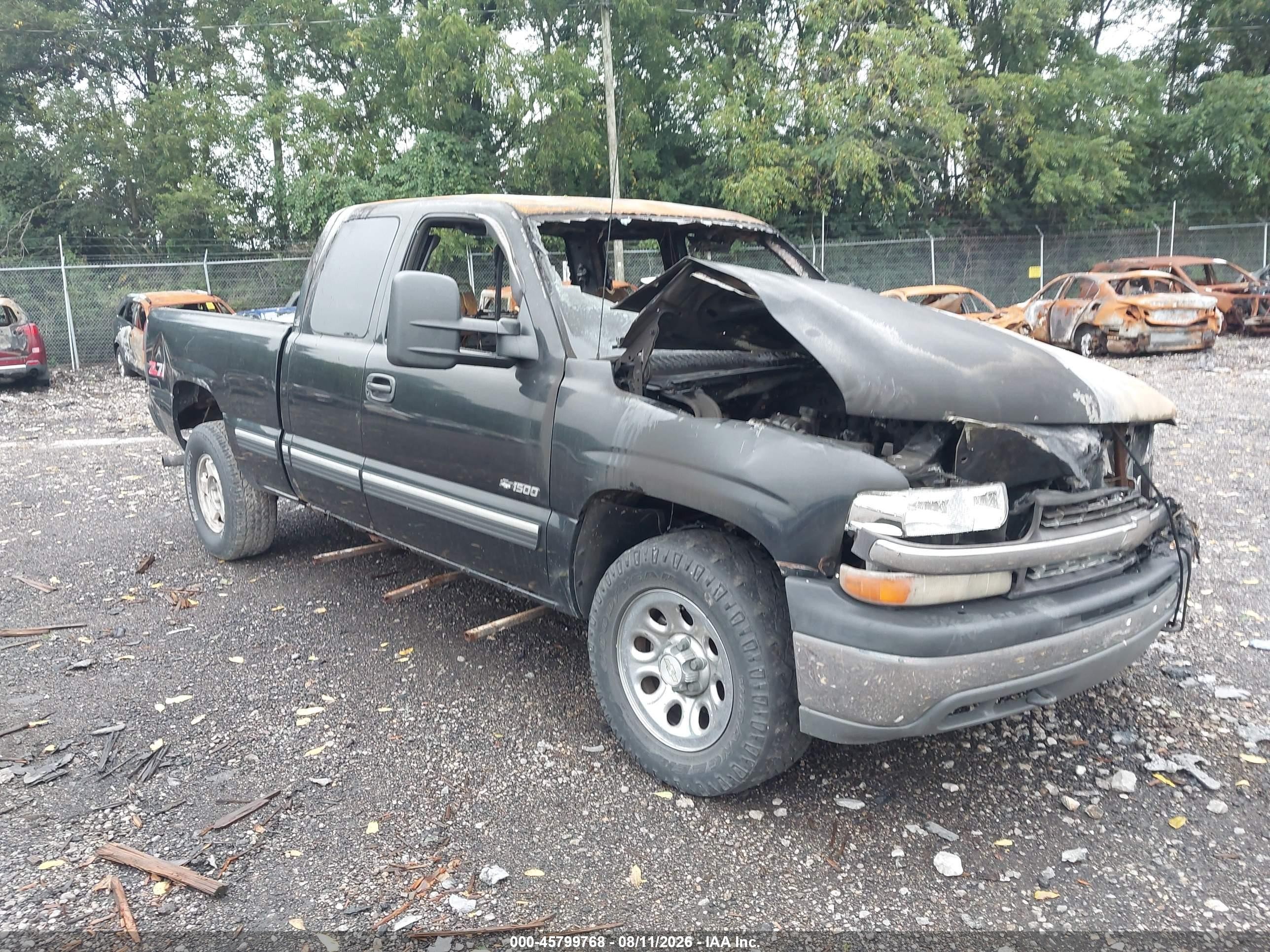 2000 Chevrolet Silverado 1500 Ls Black vin: 2GCEK19T5Y1207681