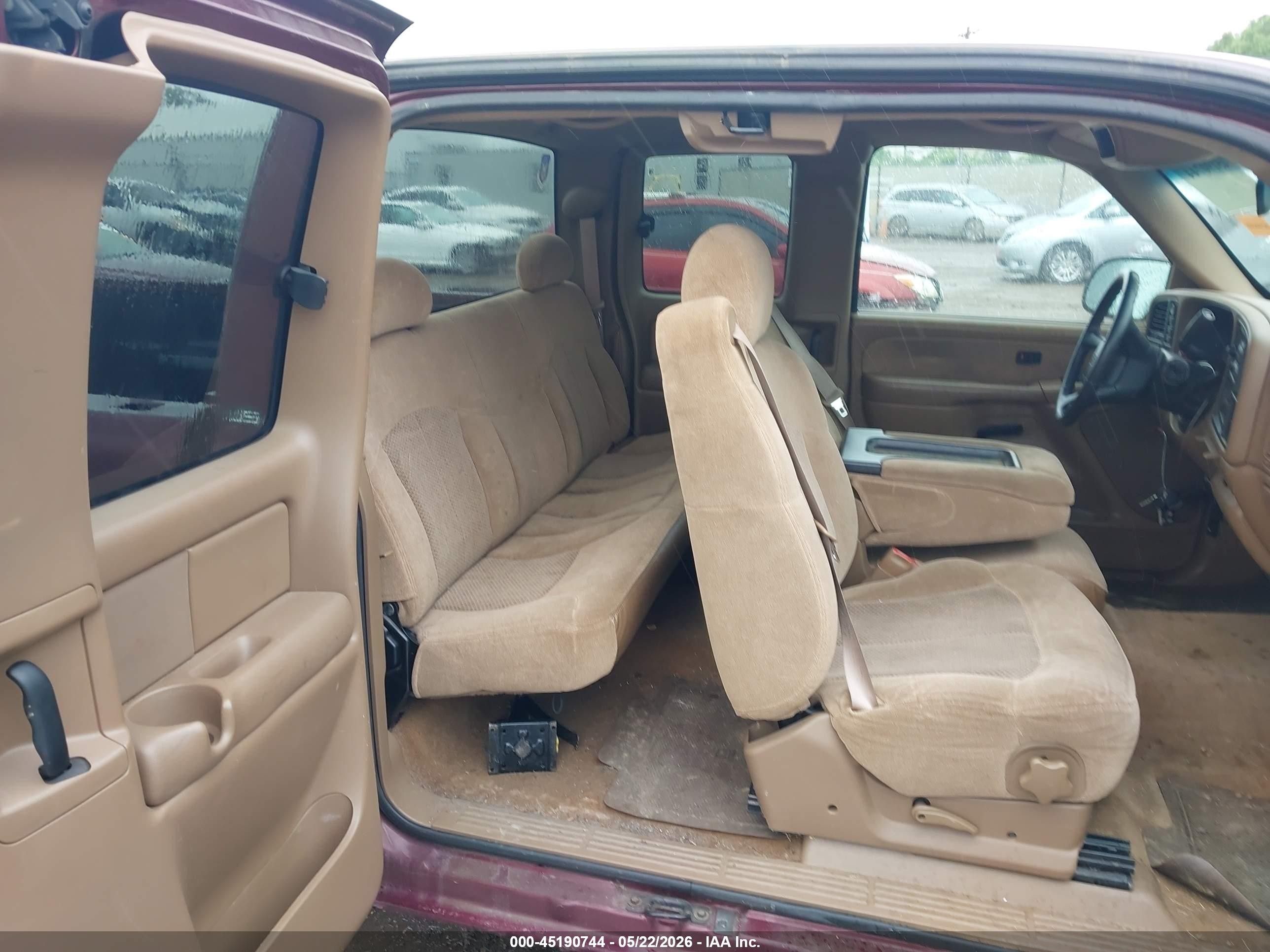2000 Chevrolet Silverado 1500 Ls Burgundy vin: 2GCEK19T5Y1338111