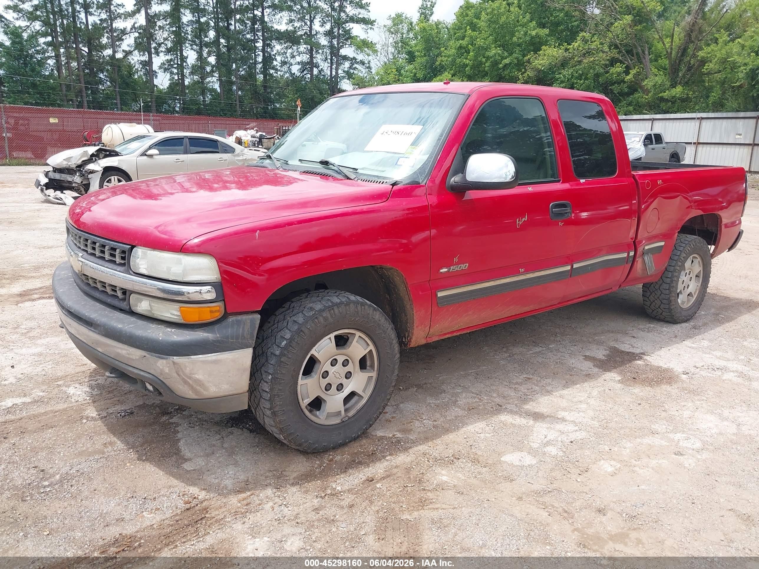 2002 Chevrolet Silverado 1500 Lt Red vin: 2GCEK19T621114224