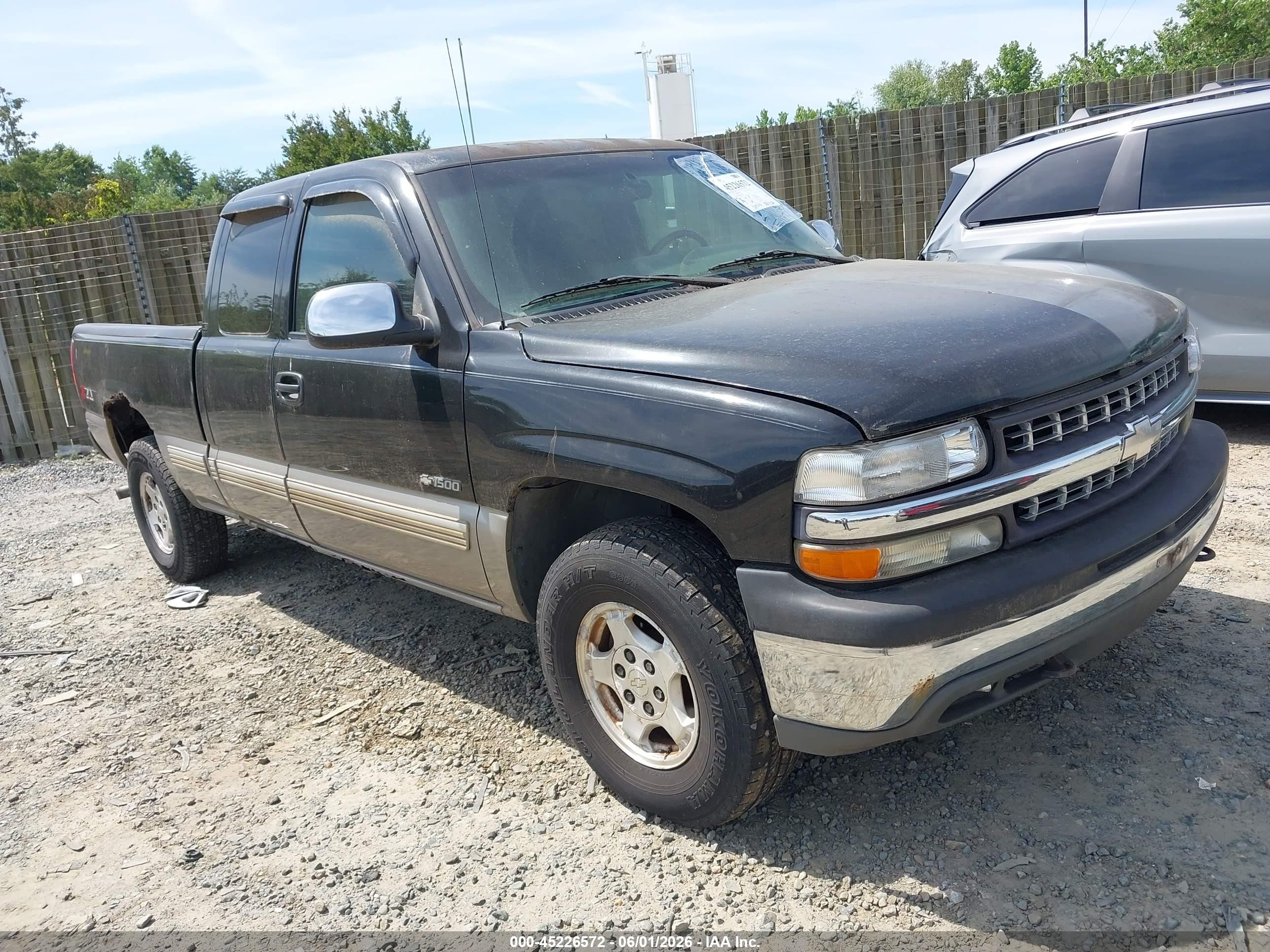 2002 Chevrolet Silverado 1500 Ls Черный vin: 2GCEK19T621334754