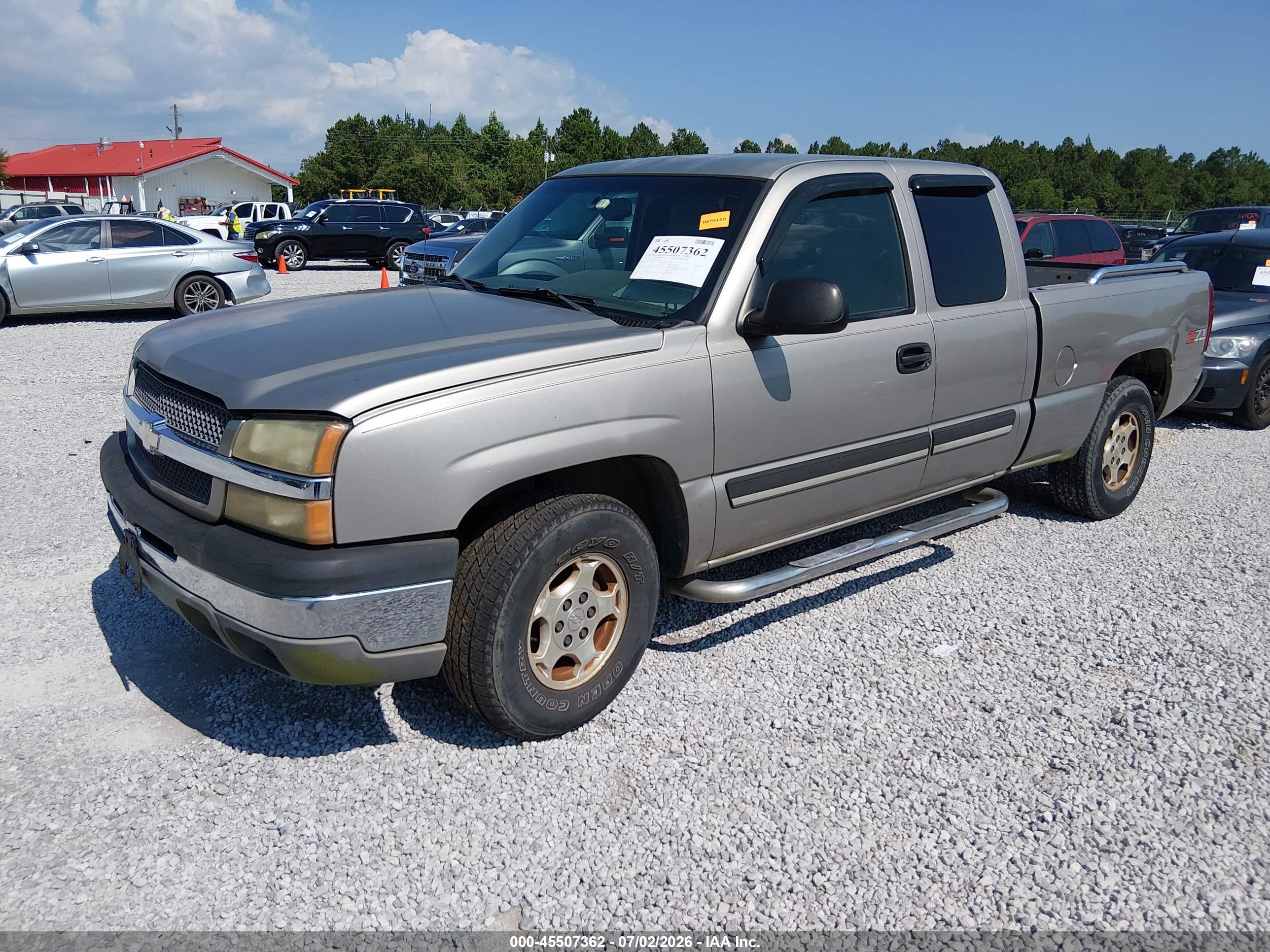 2003 Chevrolet Silverado 1500 Ls Pewter vin: 2GCEK19T631106383
