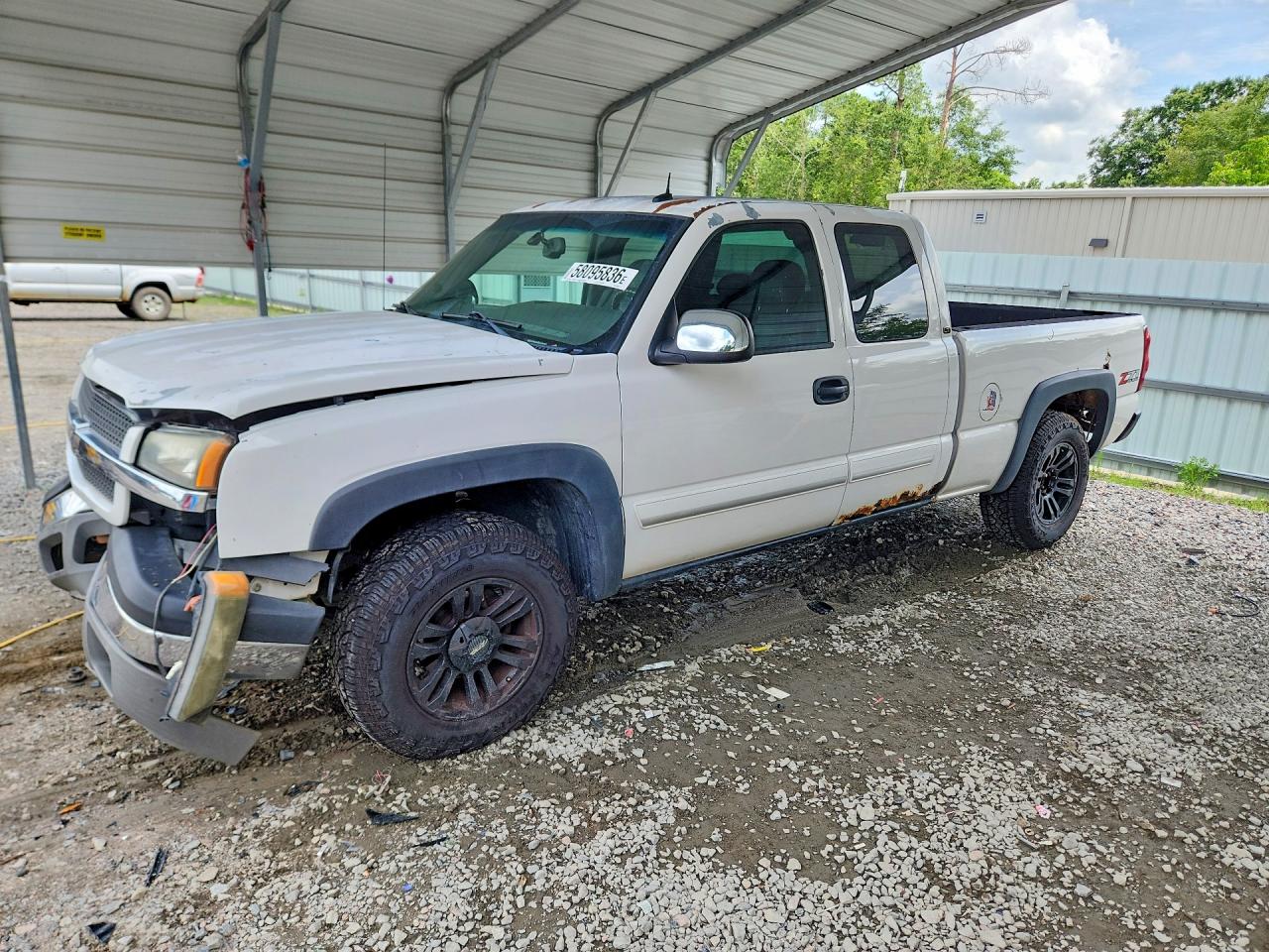 2003 Chevrolet Silverado K1500 White vin: 2GCEK19T631247552