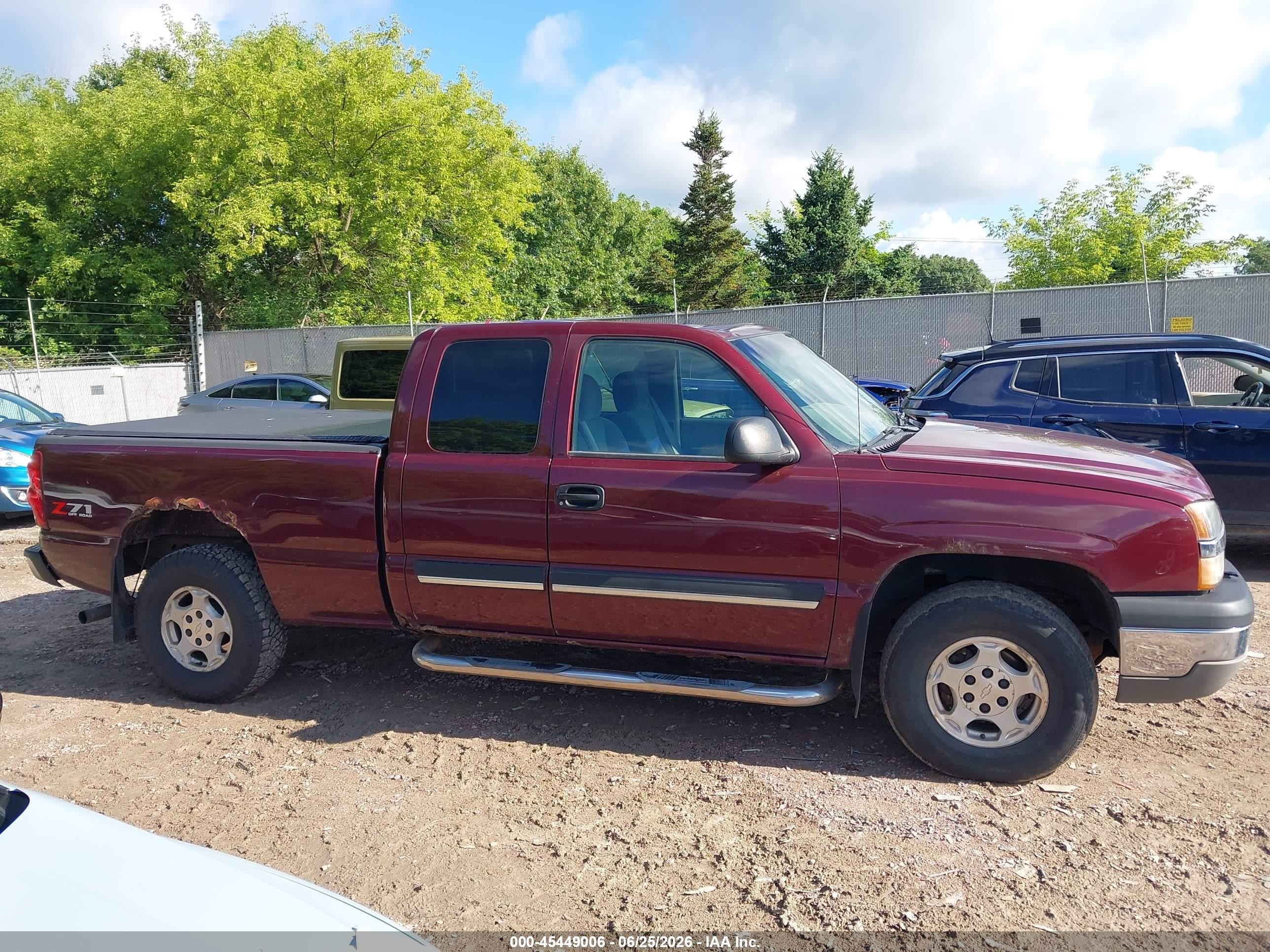 2003 Chevrolet Silverado 1500 Ls Burgundy vin: 2GCEK19T631338434