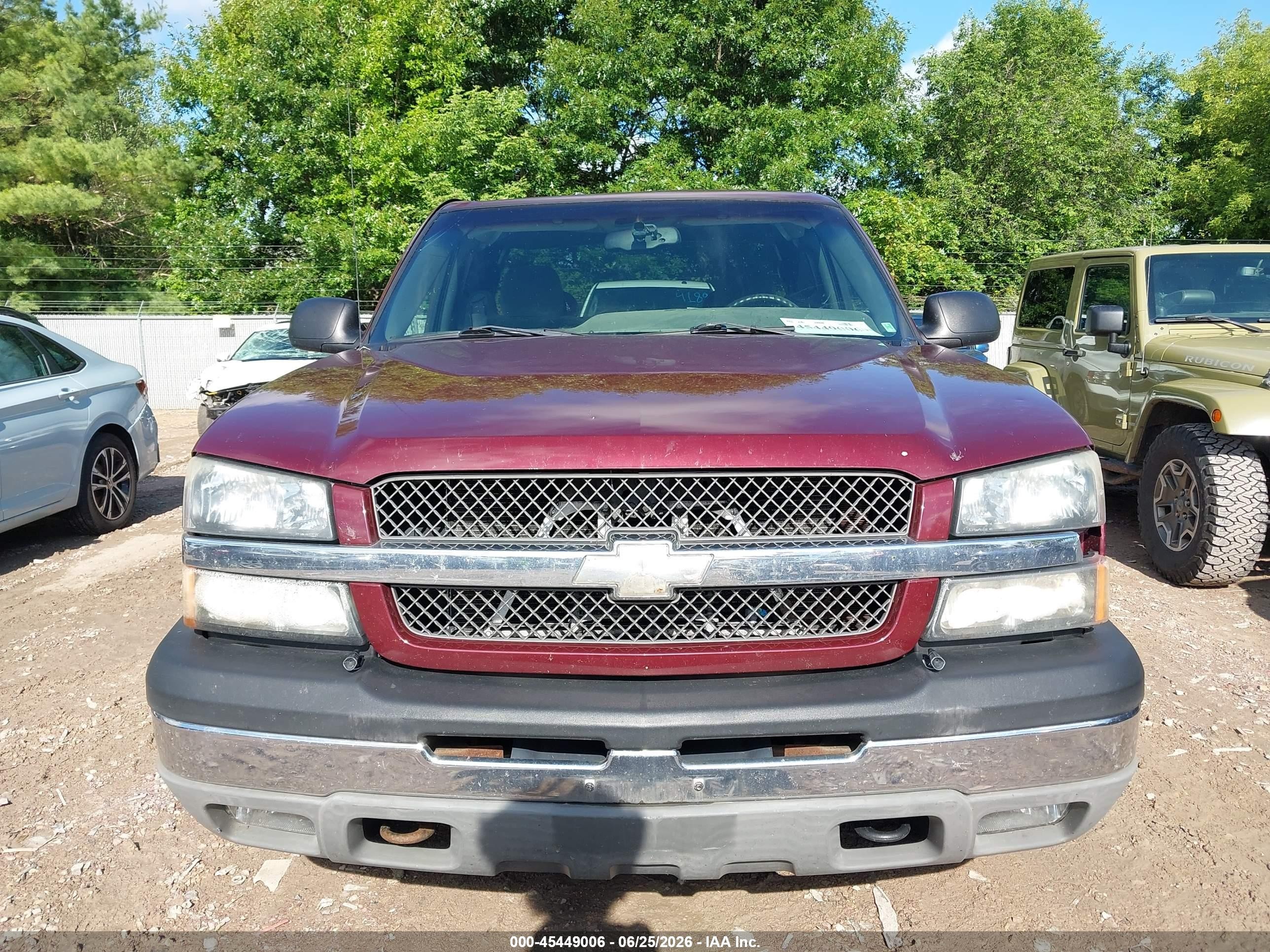 2003 Chevrolet Silverado 1500 Ls Burgundy vin: 2GCEK19T631338434